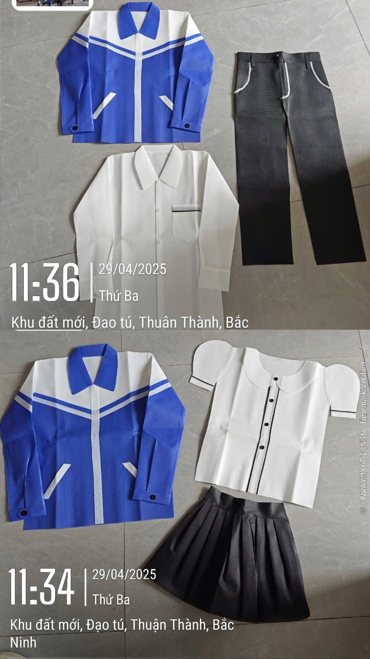 Quần áo học sinh đẹp