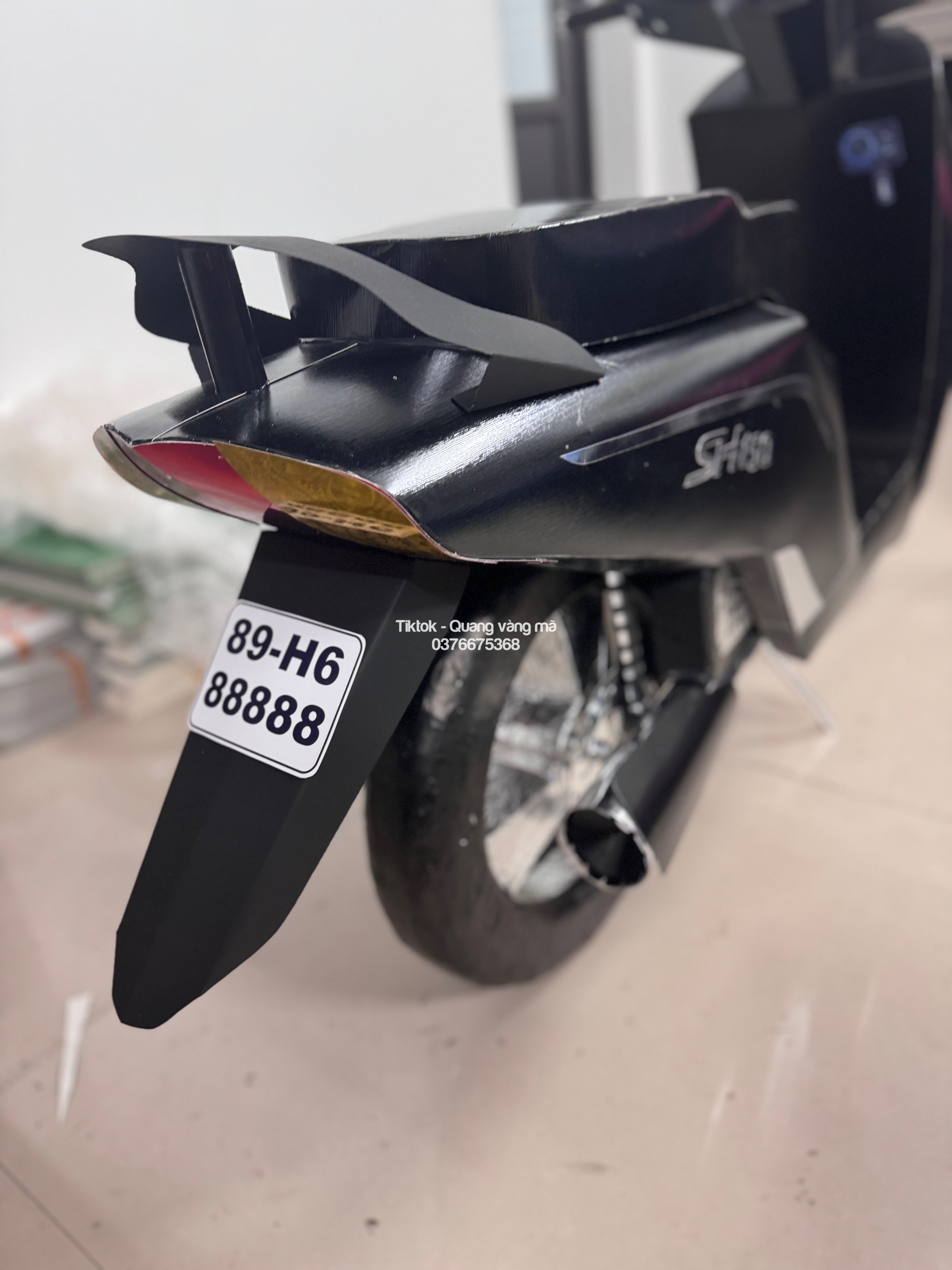 SH đen 150i hàng thiết kế cho khách hưng yên
