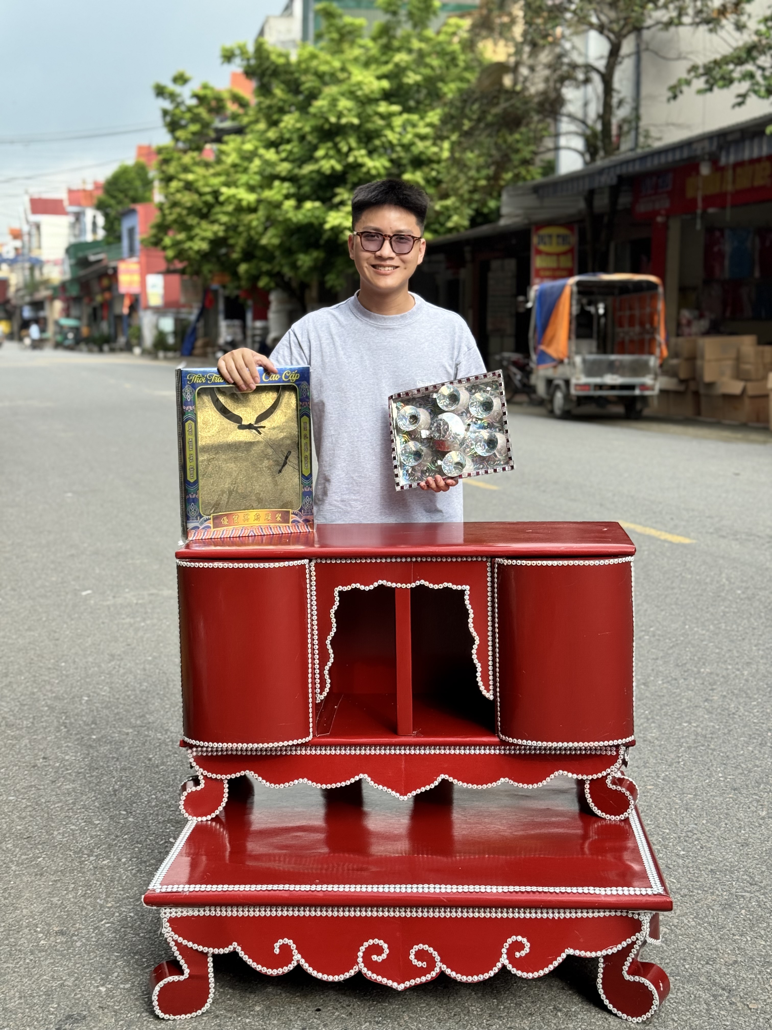 Sập gụ tủ chè rời
