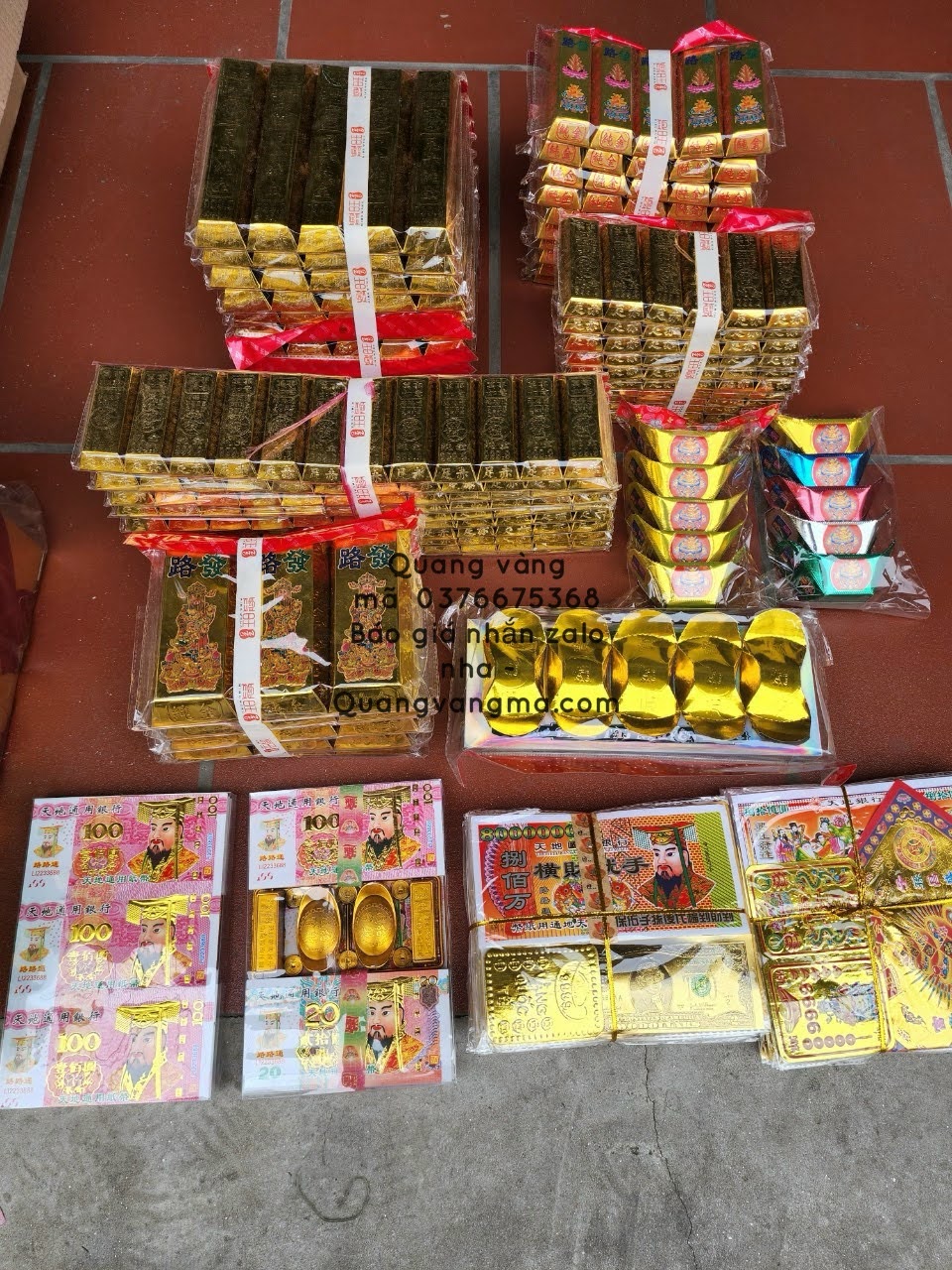 Vàng thần tài các loại