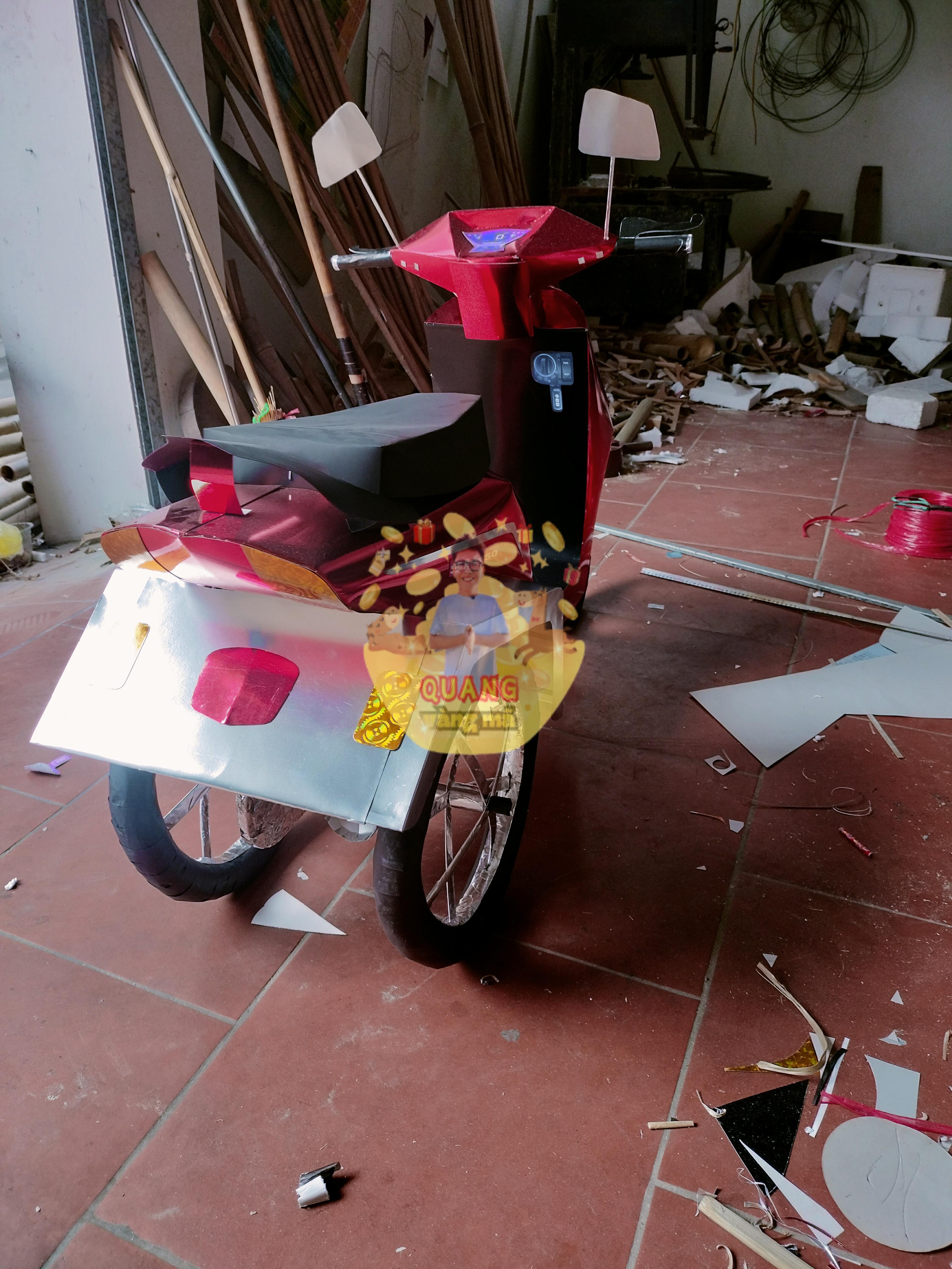 XE MÁY 3 BÁNH ĐỎ