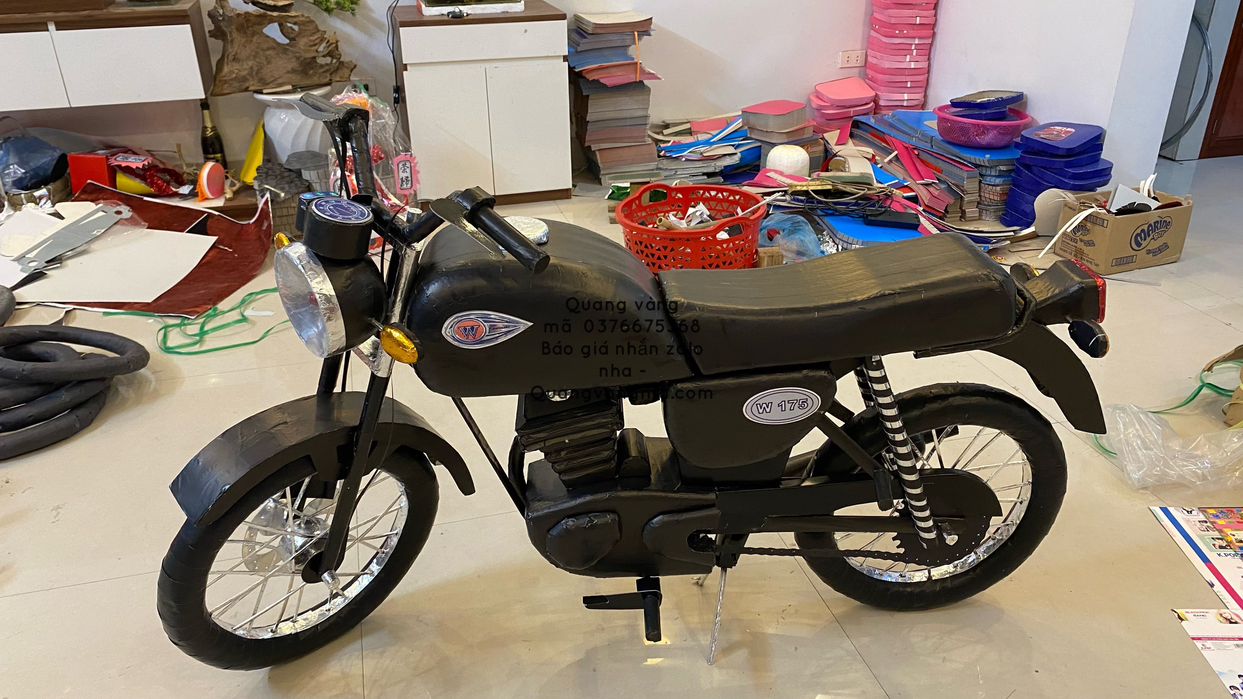 XE MÔ TÔ ĐEN W 175