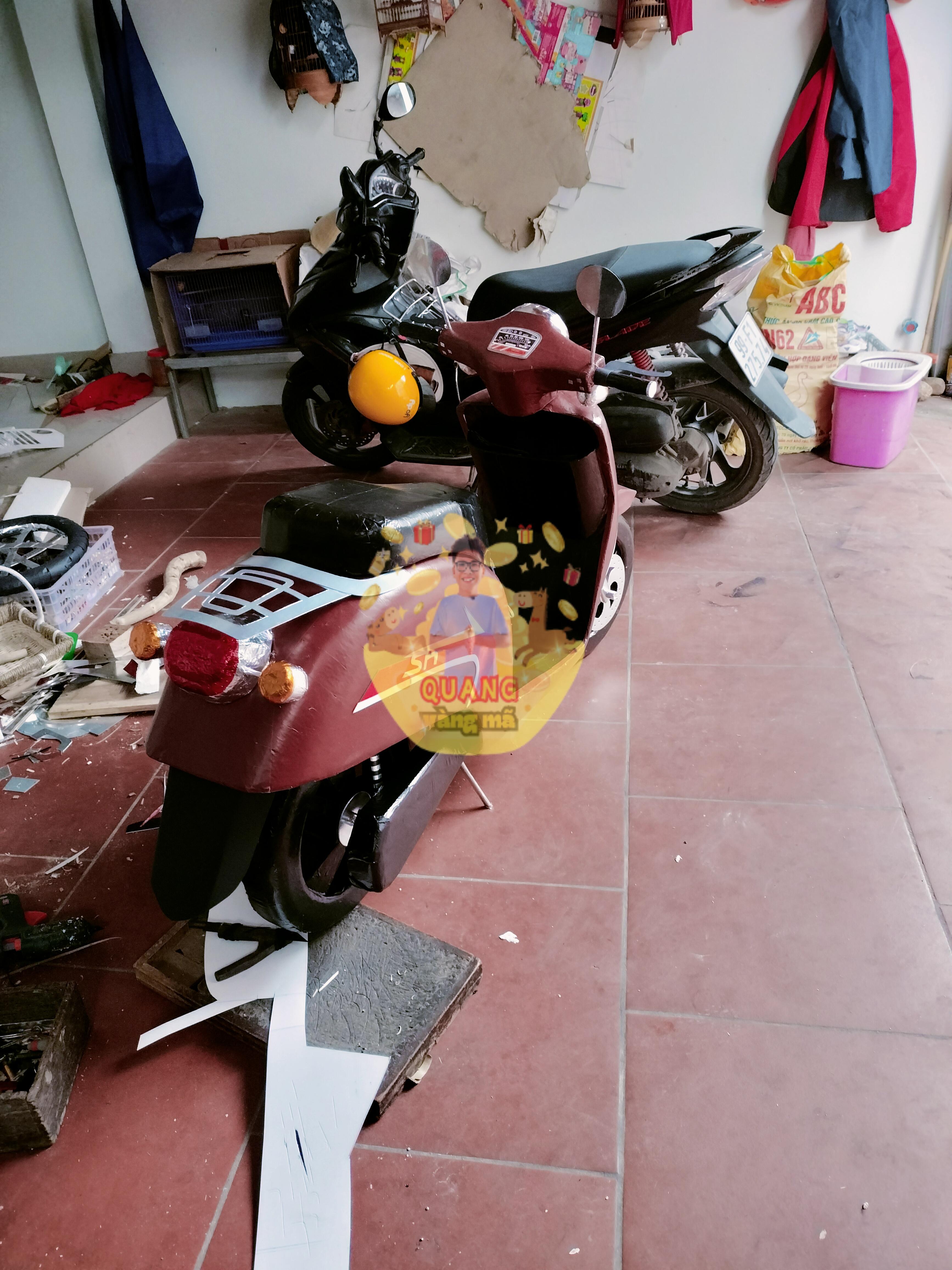 XE VESPA HỒNG ĐỎ
