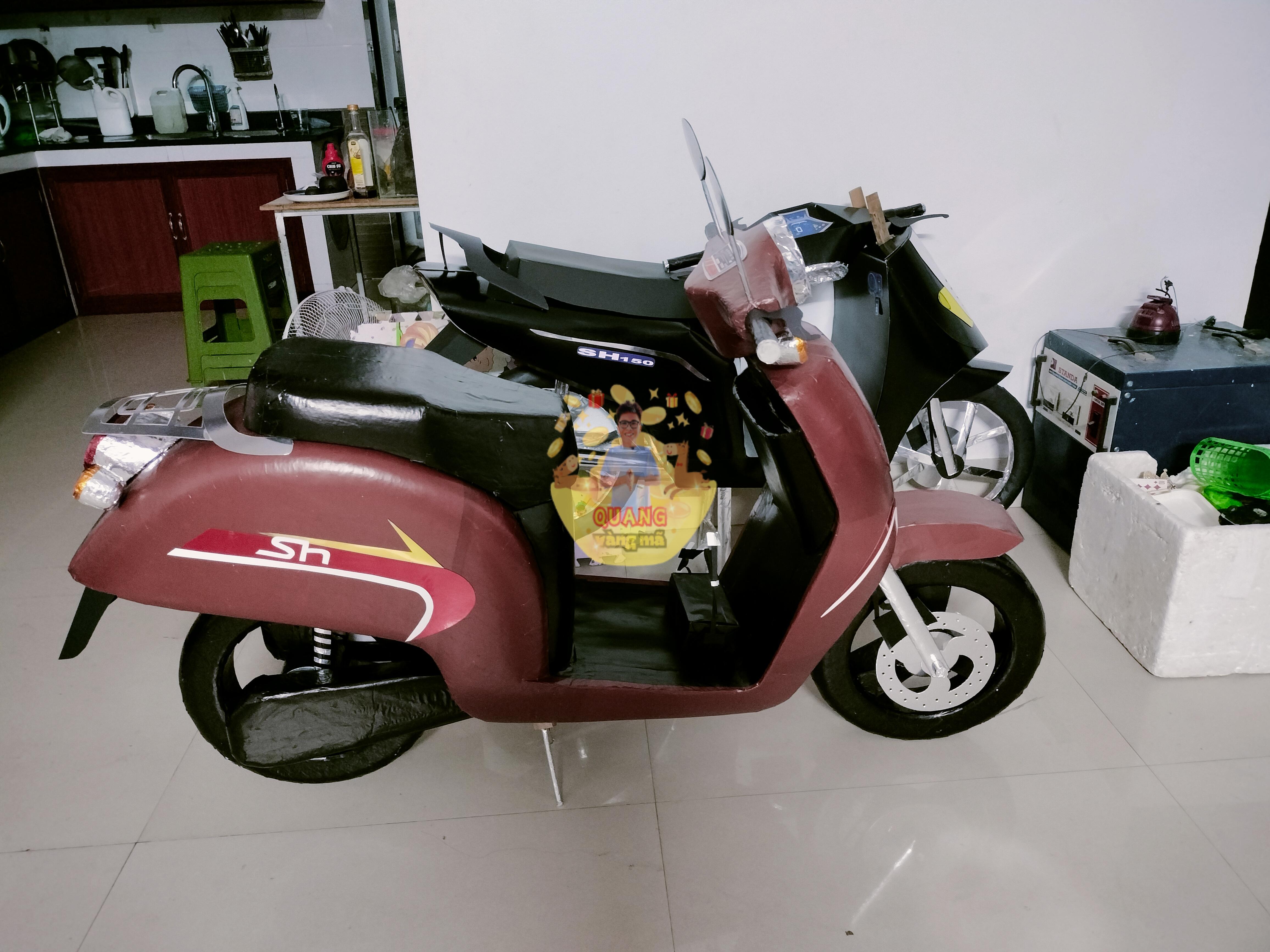 XE VESPA HỒNG ĐỎ