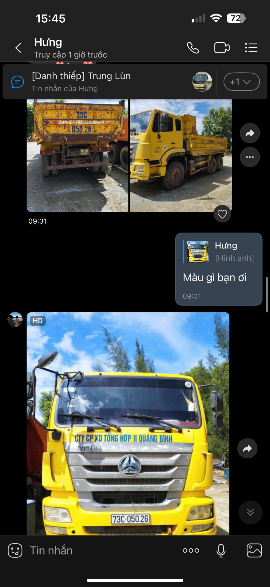 Xe chở cát vàng cnhtc