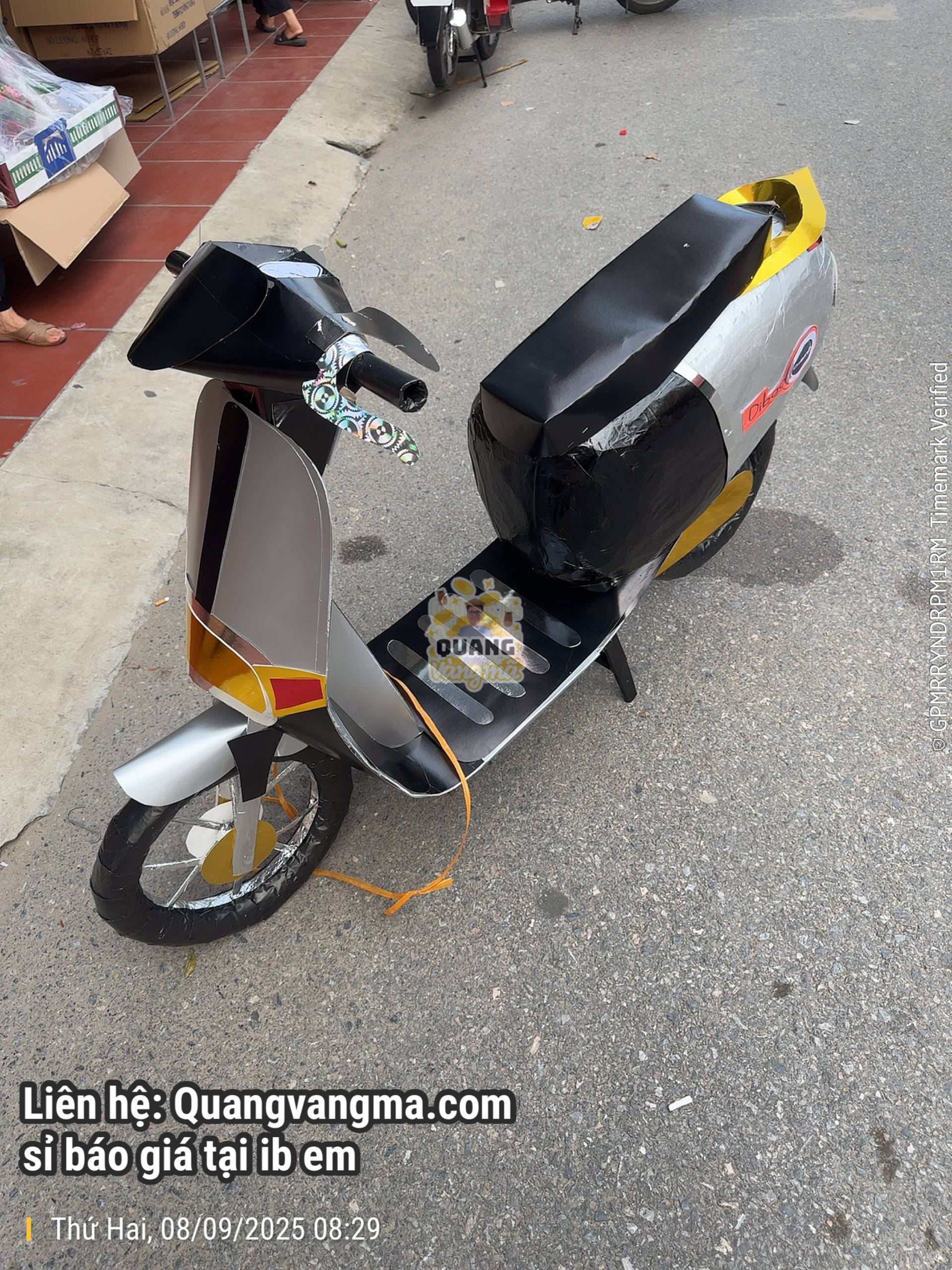 Xe điện dibao xám đen