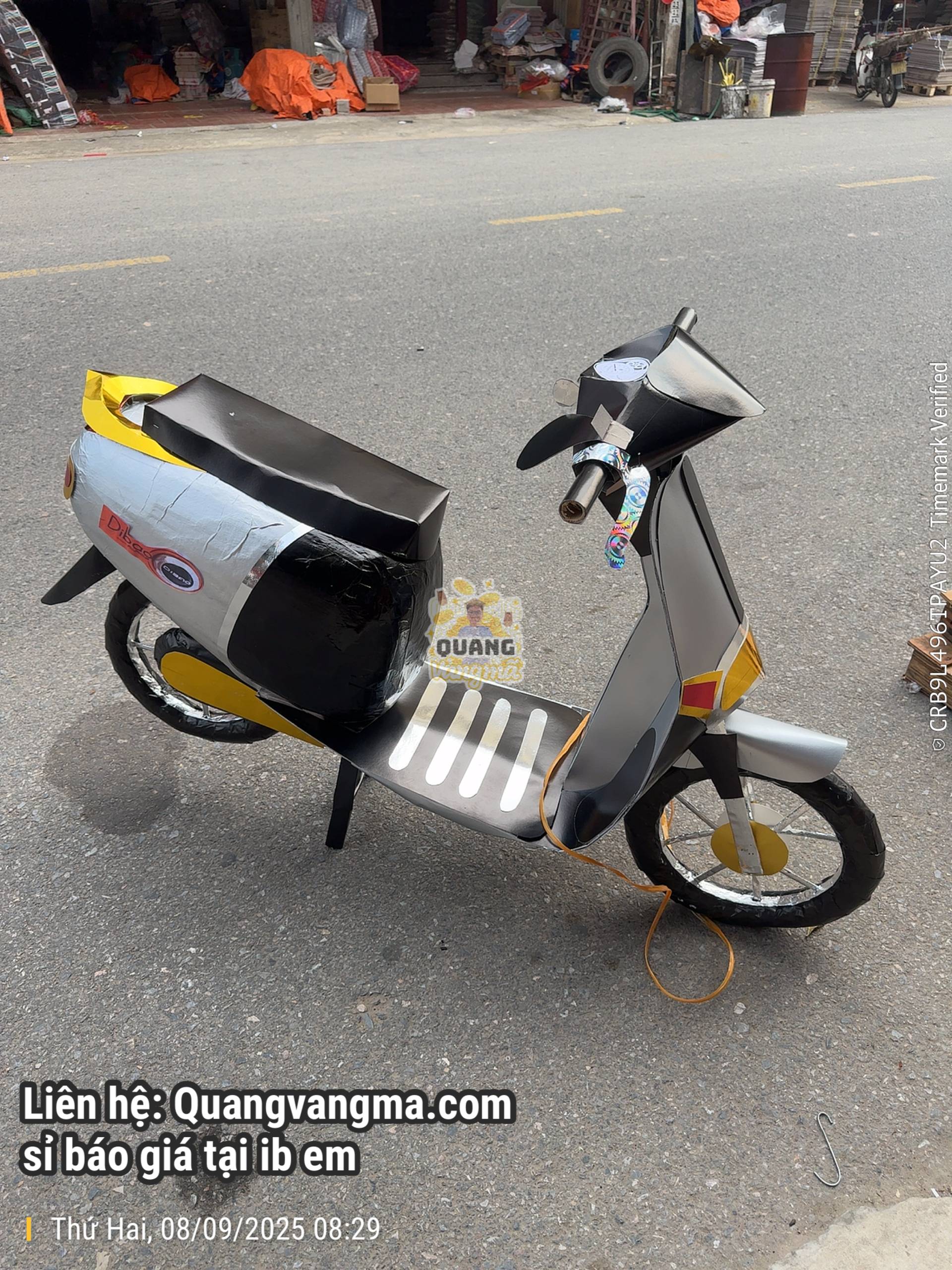 Xe điện dibao xám đen