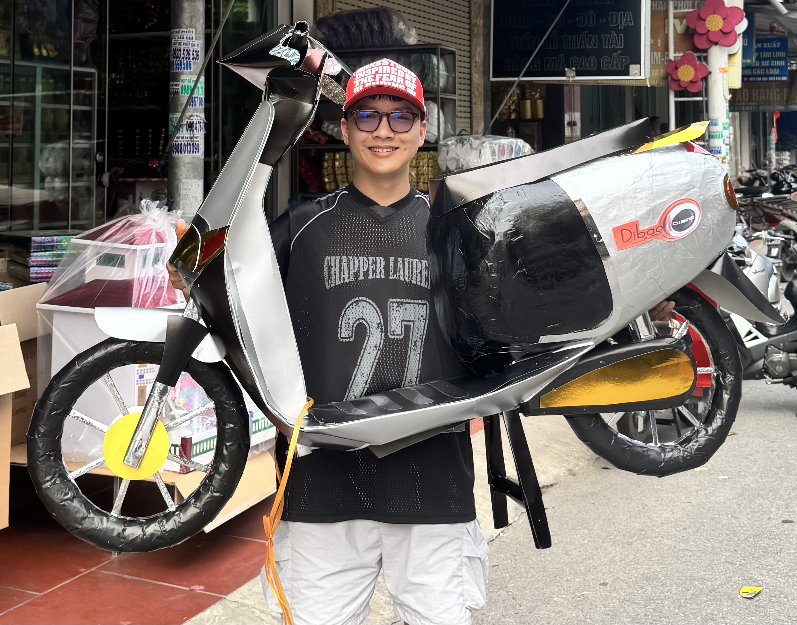 Xe điện dibao xám đen