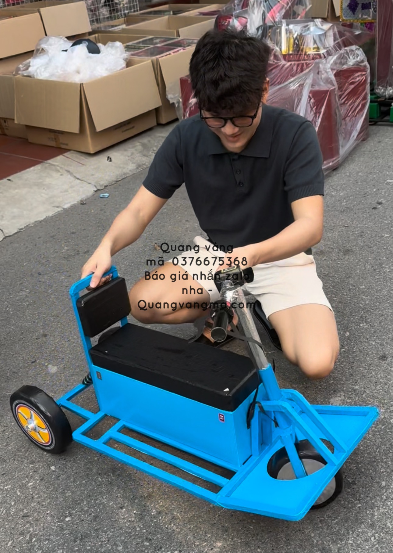 Xe điện ở công viên xe 3 bánh điện
