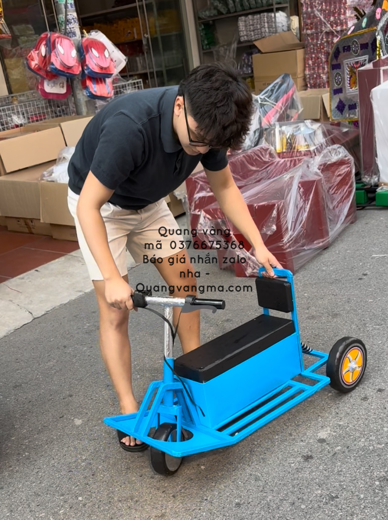 Xe điện ở công viên xe 3 bánh điện