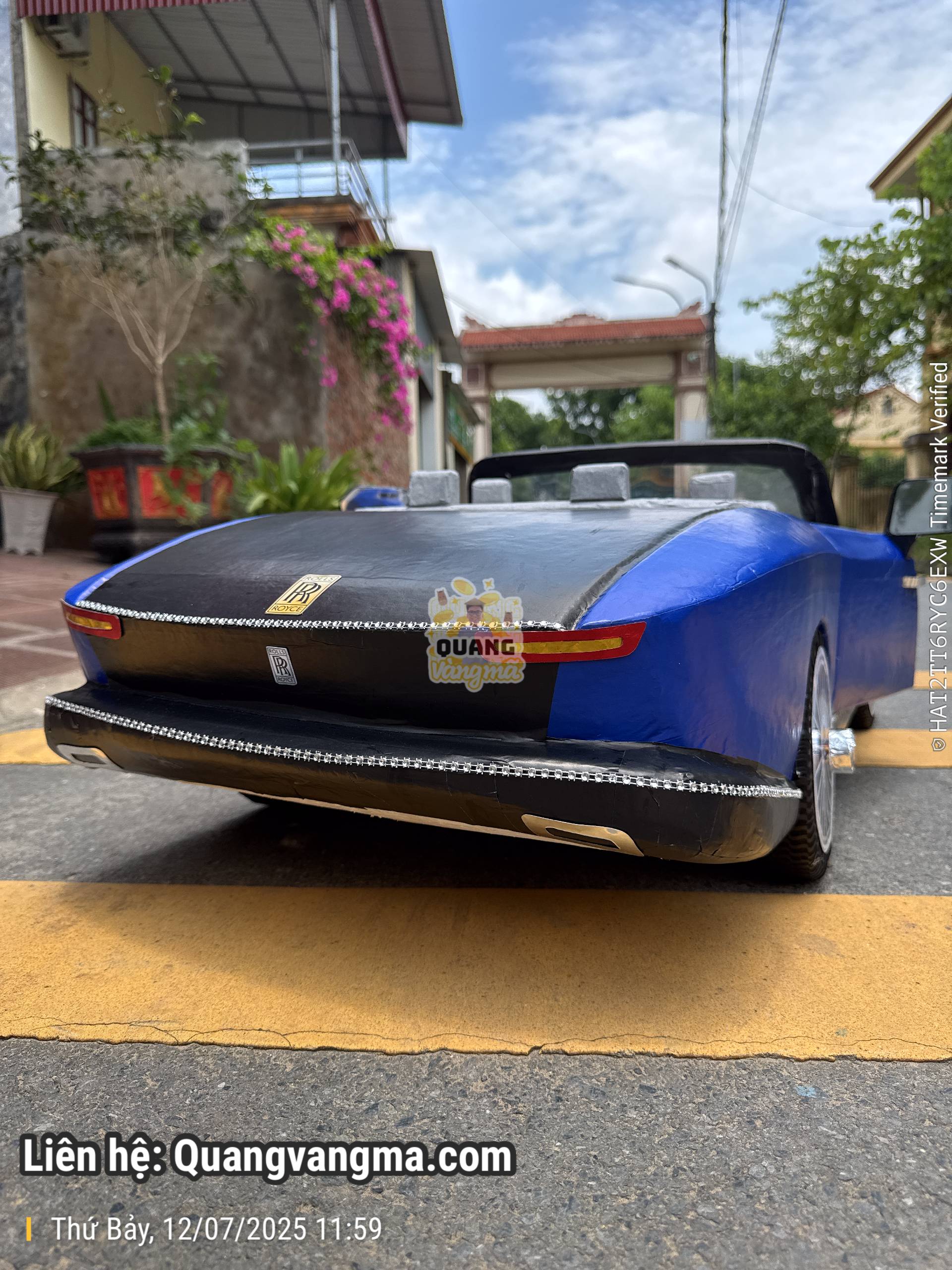 Xe roll royce rr mui trần