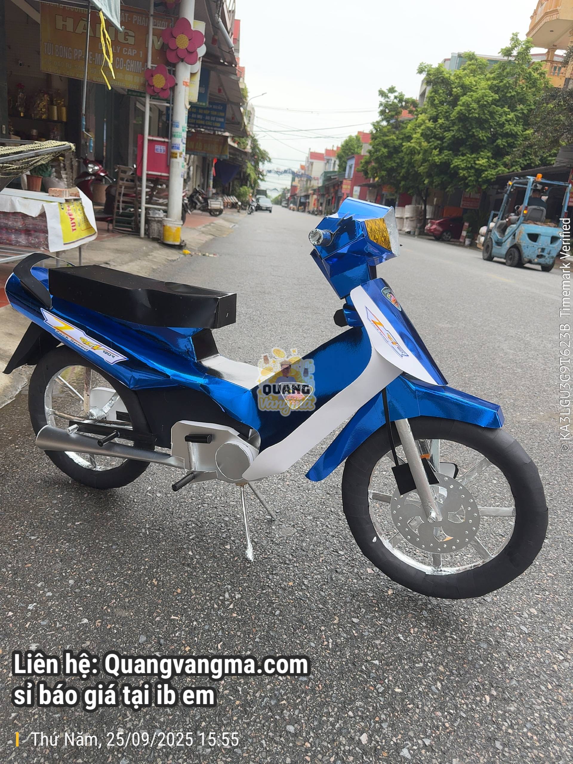 Xe xipo xanh trắng zr120 xì po