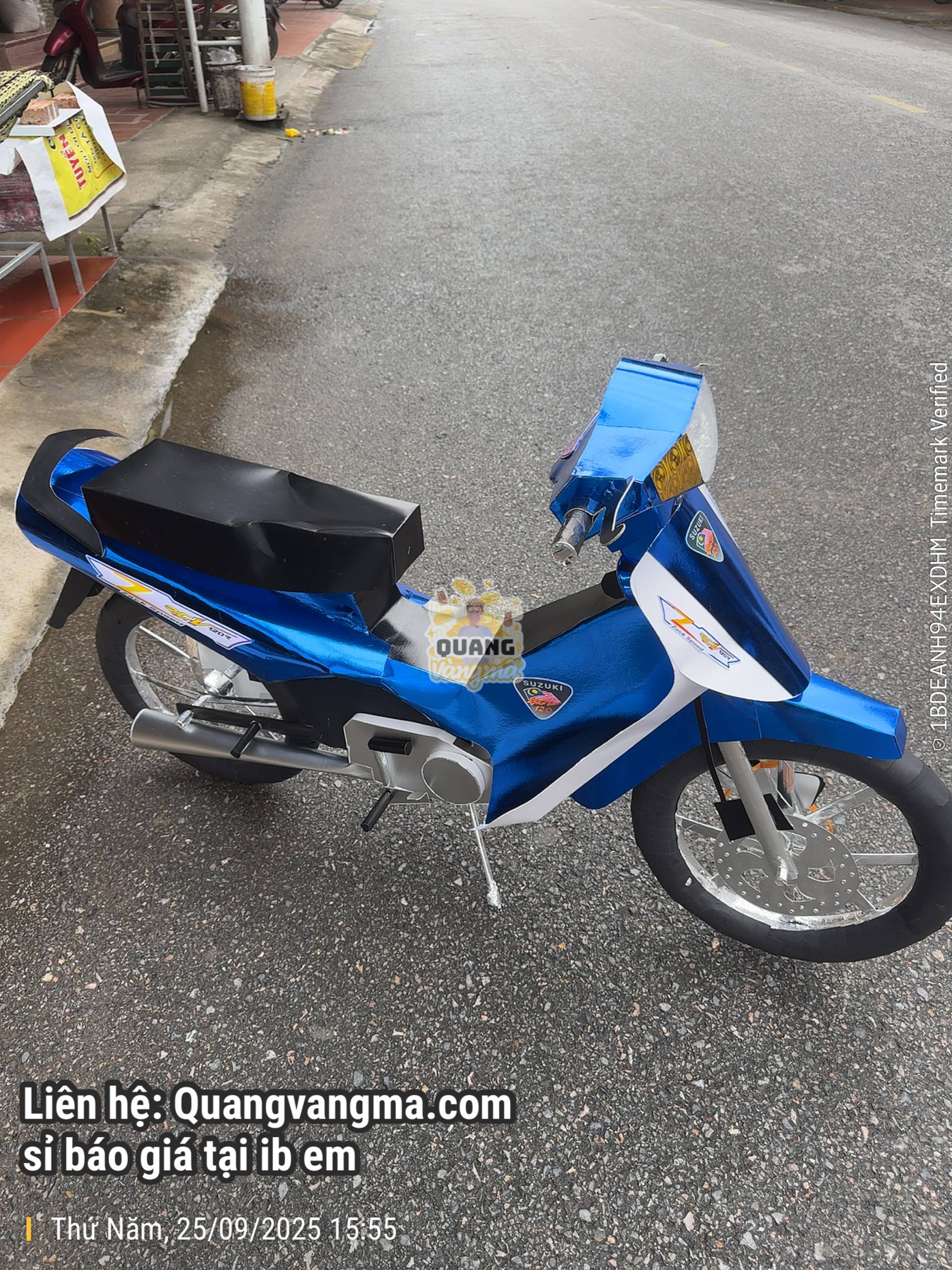 Xe xipo xanh trắng zr120 xì po