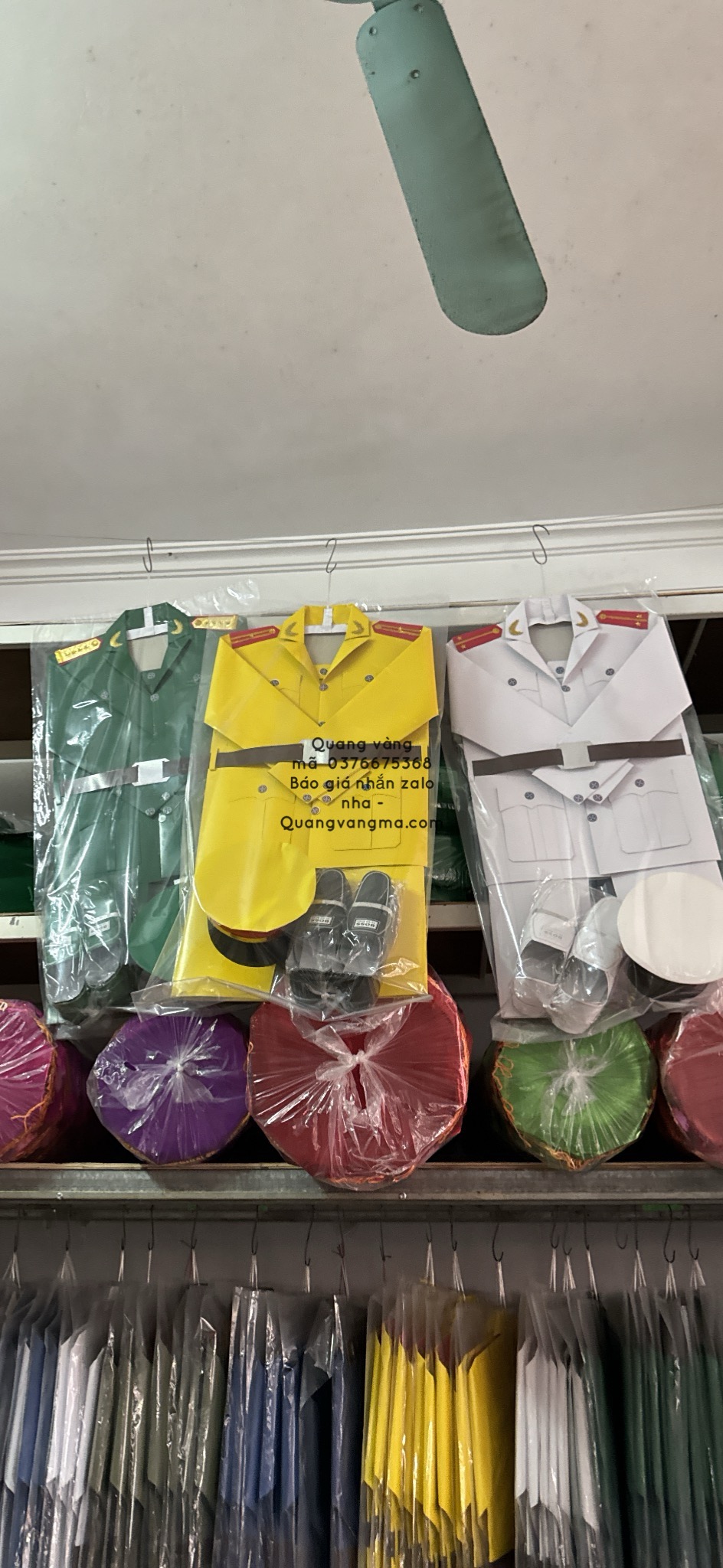Bộ công an các ngành quân đội mũ áo giầy