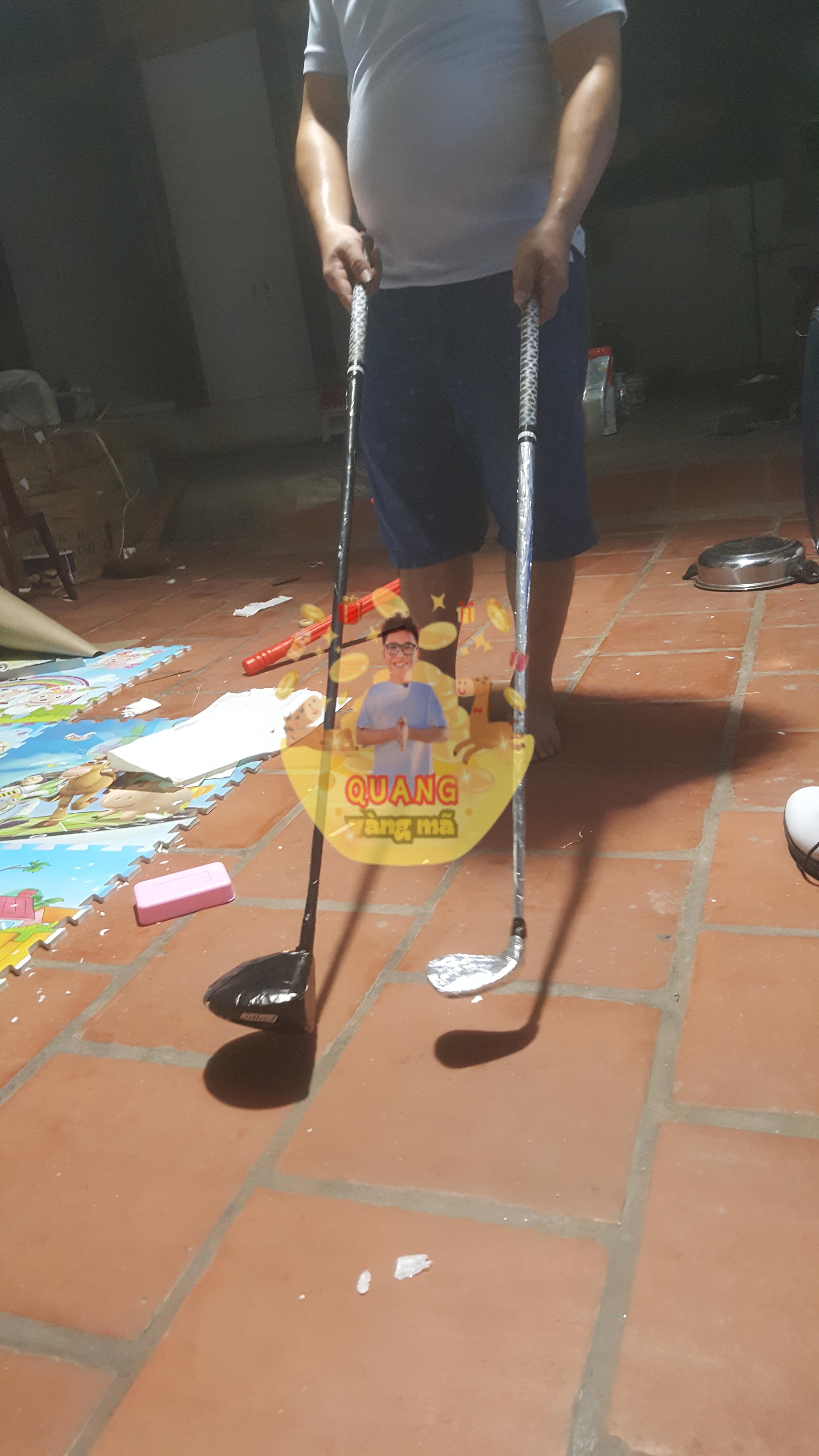 bộ gậy golf màu xanh