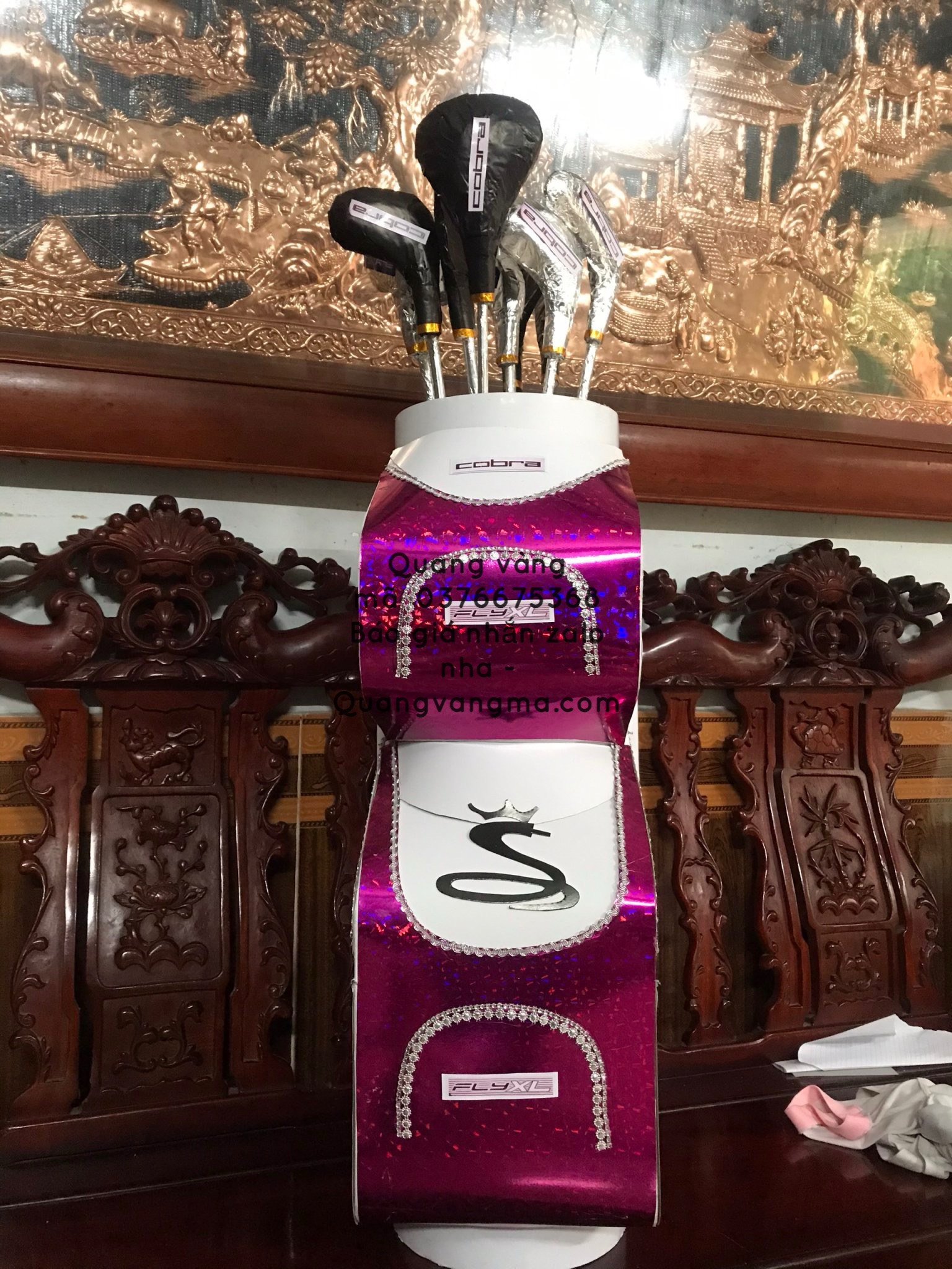 bộ gôn cobra màu xanh gofl