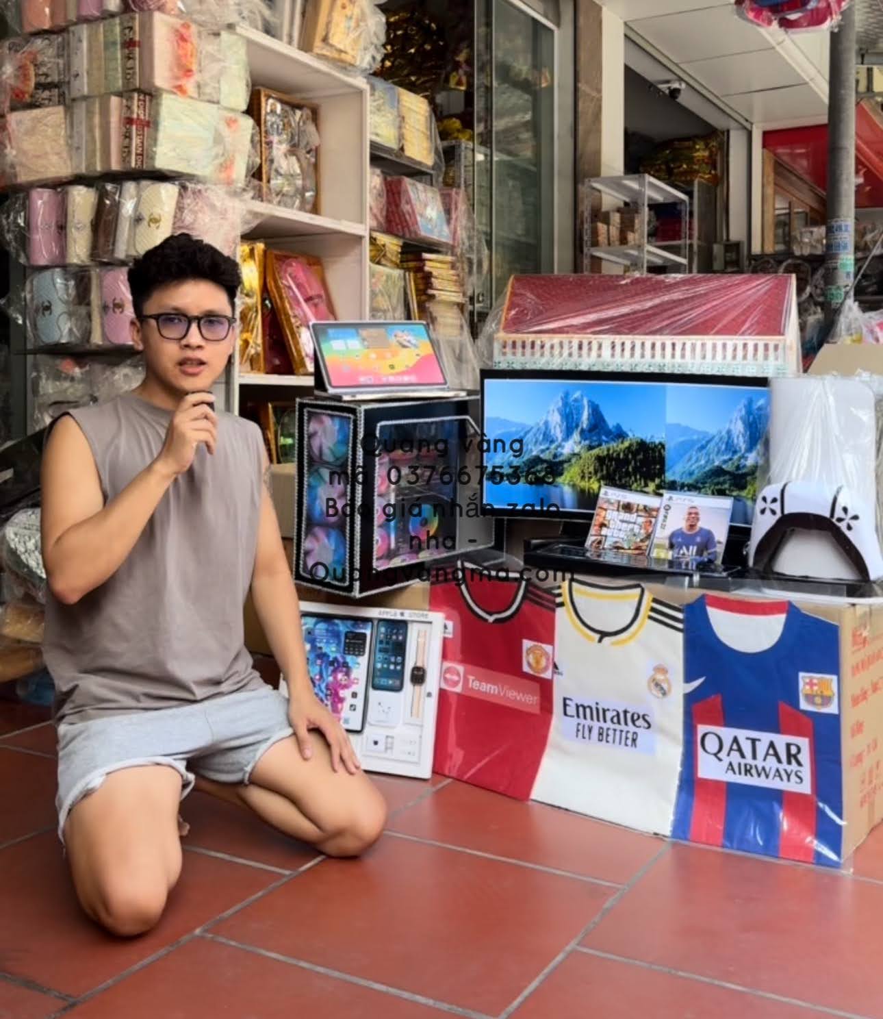 dàn máy tính bộ quần áo đá bóng bộ ps5
