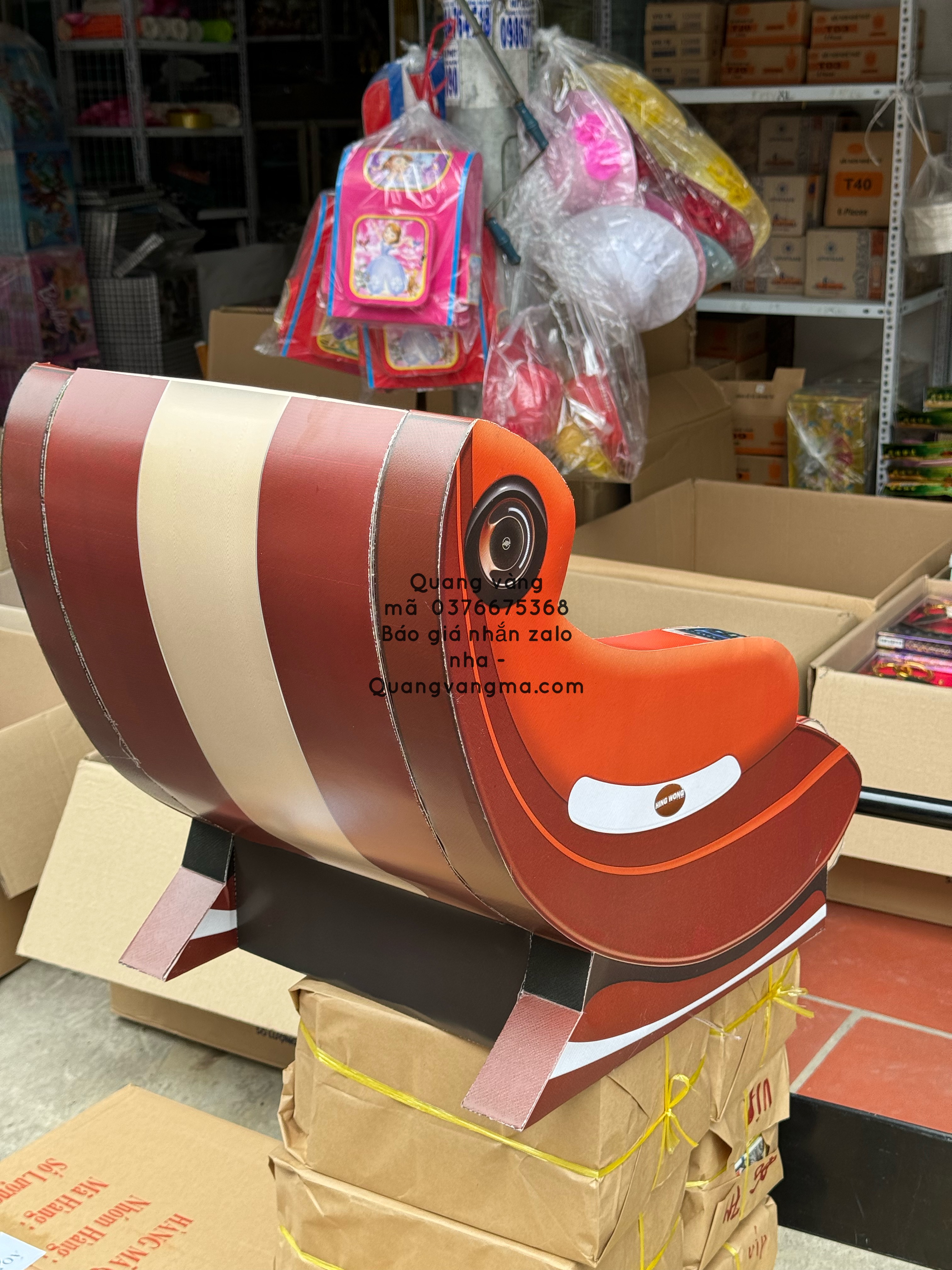 ghế masage màu nâu