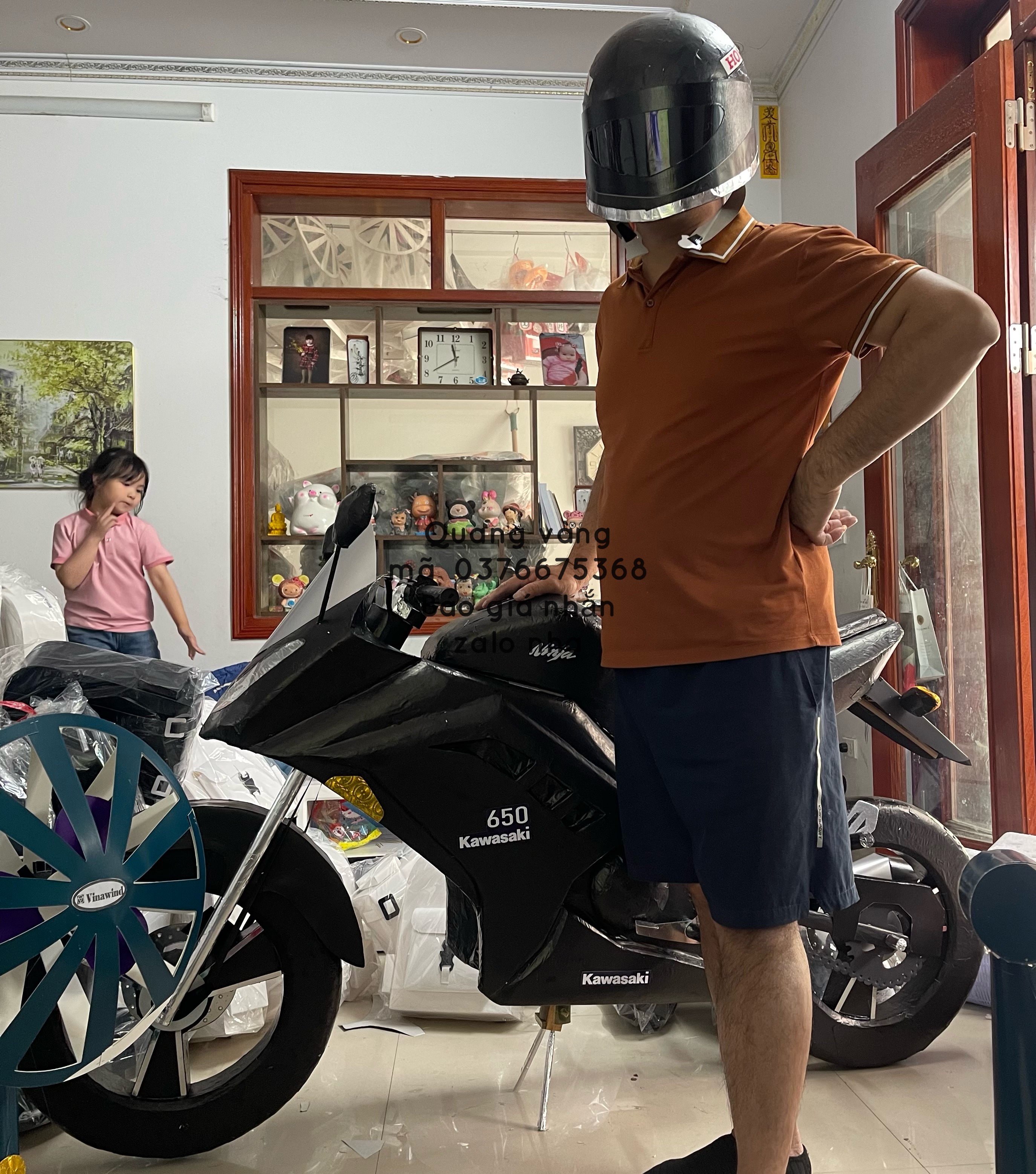 kawasaki 650 đen