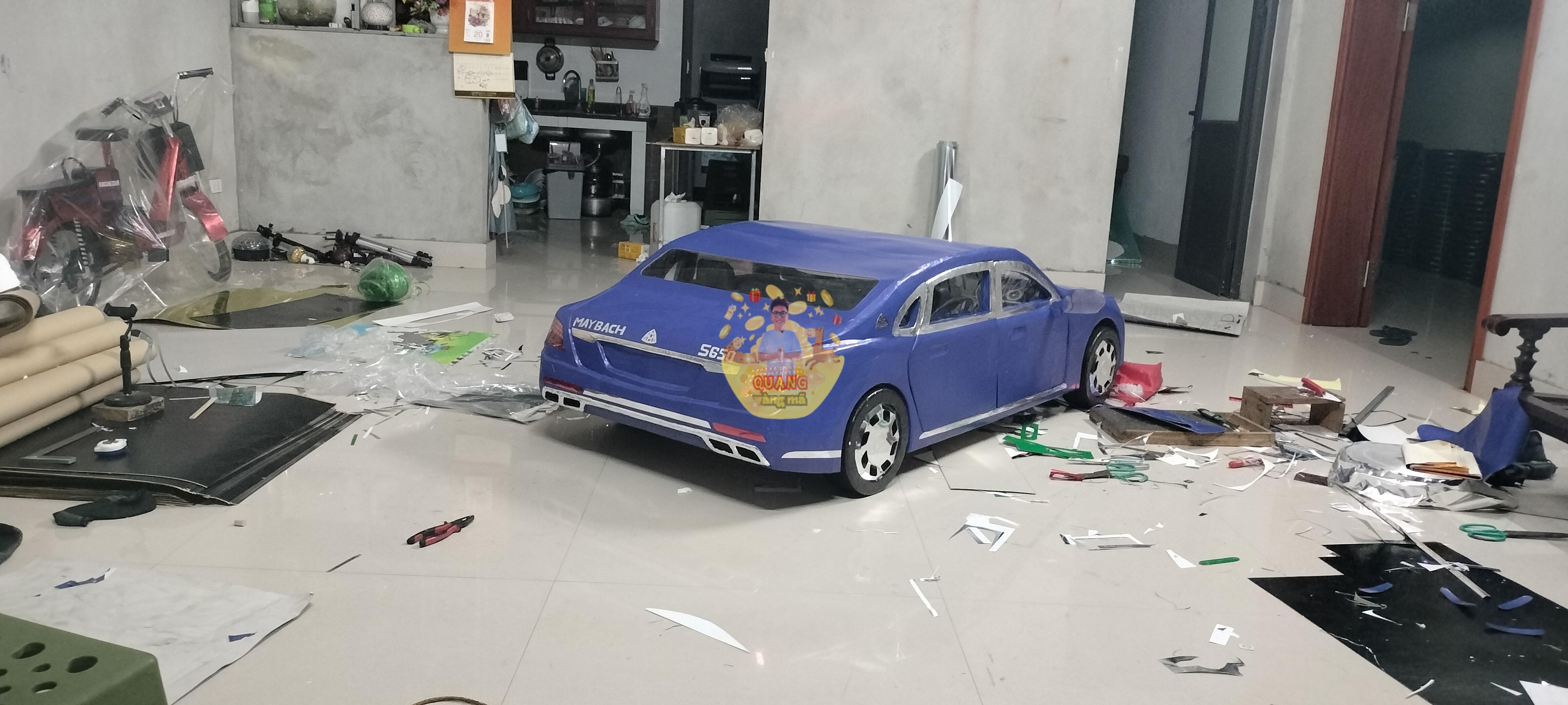 maybach xanh biển