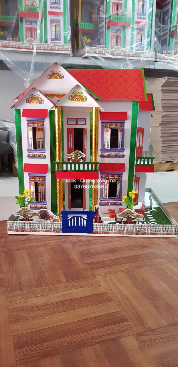 nhà 1 tầng nhà 3 gian nhà ẹp mua về tự dựng tiết kiệm vận chuyển