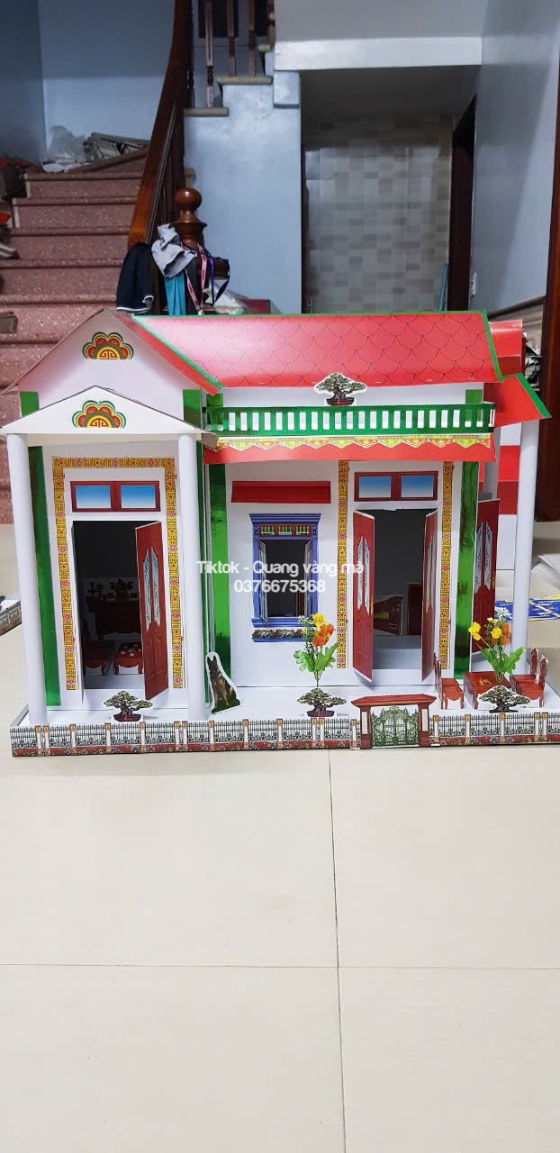 nhà 1 tầng nhà 3 gian nhà ẹp mua về tự dựng tiết kiệm vận chuyển