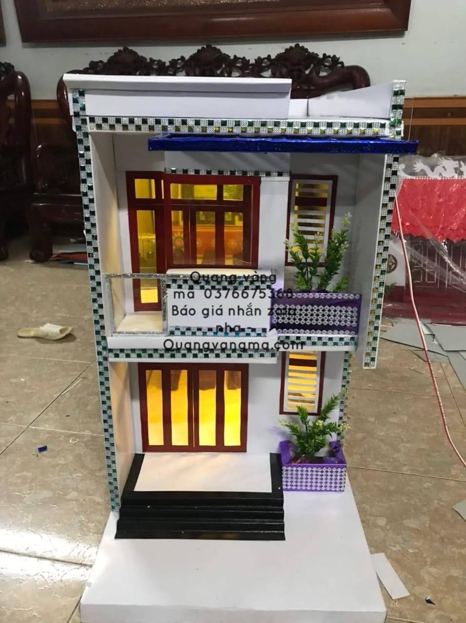 nhà 2 tầng kiểu nhà ống