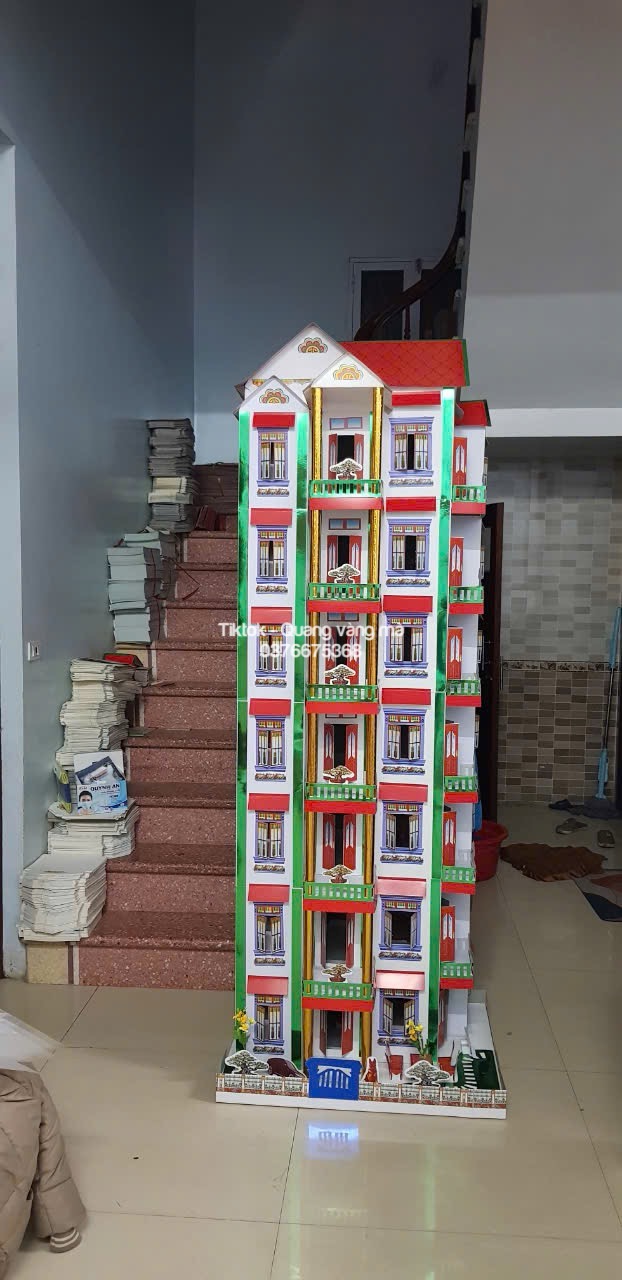 nhà 4-8 tầng có hàng ẹp mua về tự dựng giảm cồng kềnh khi ship