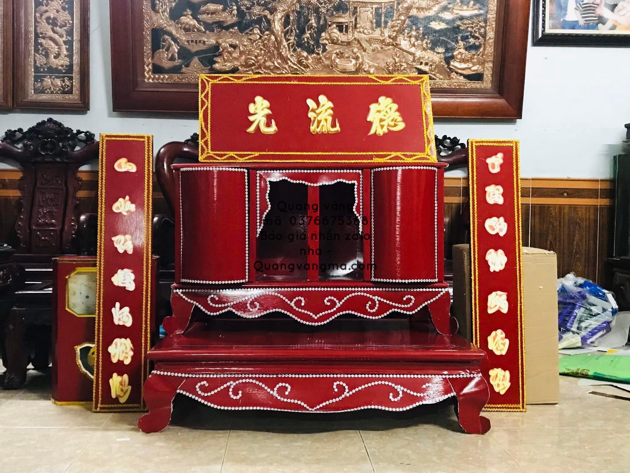 sập gụ tủ chè hoành phi câu đối