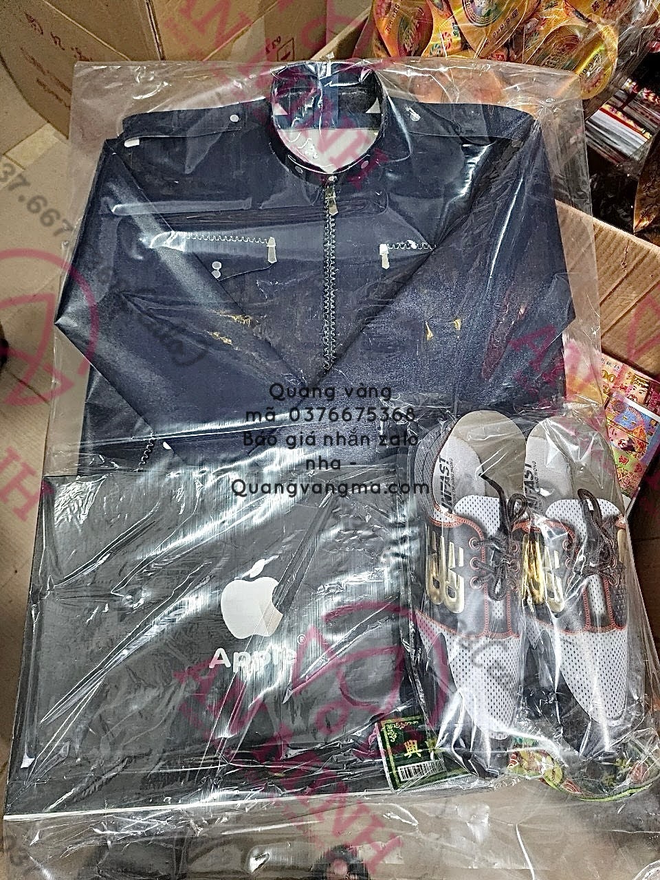set áo khoác vec to đầy đủ phụ kiện