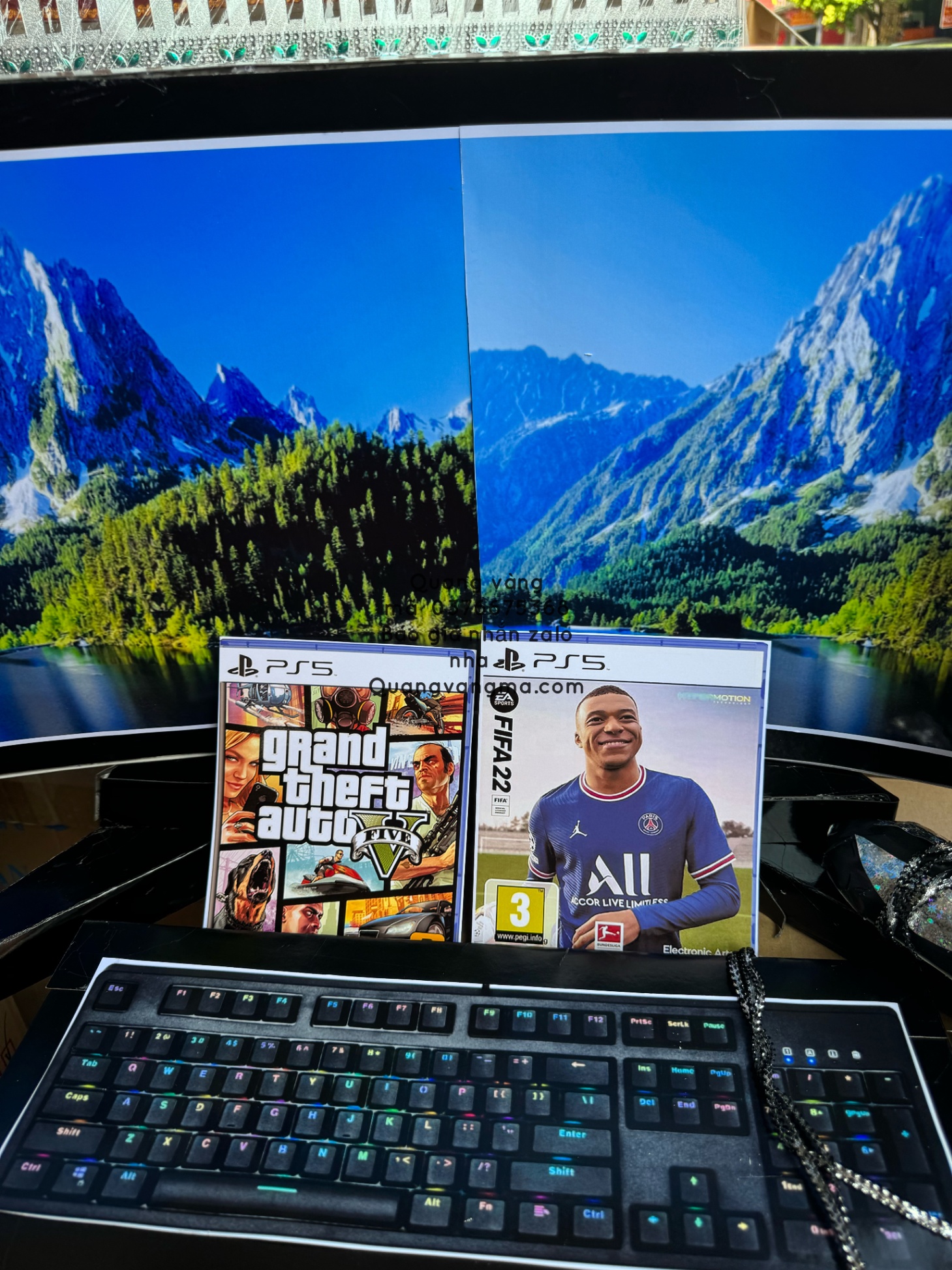 set máy tính áo thể thao ps5