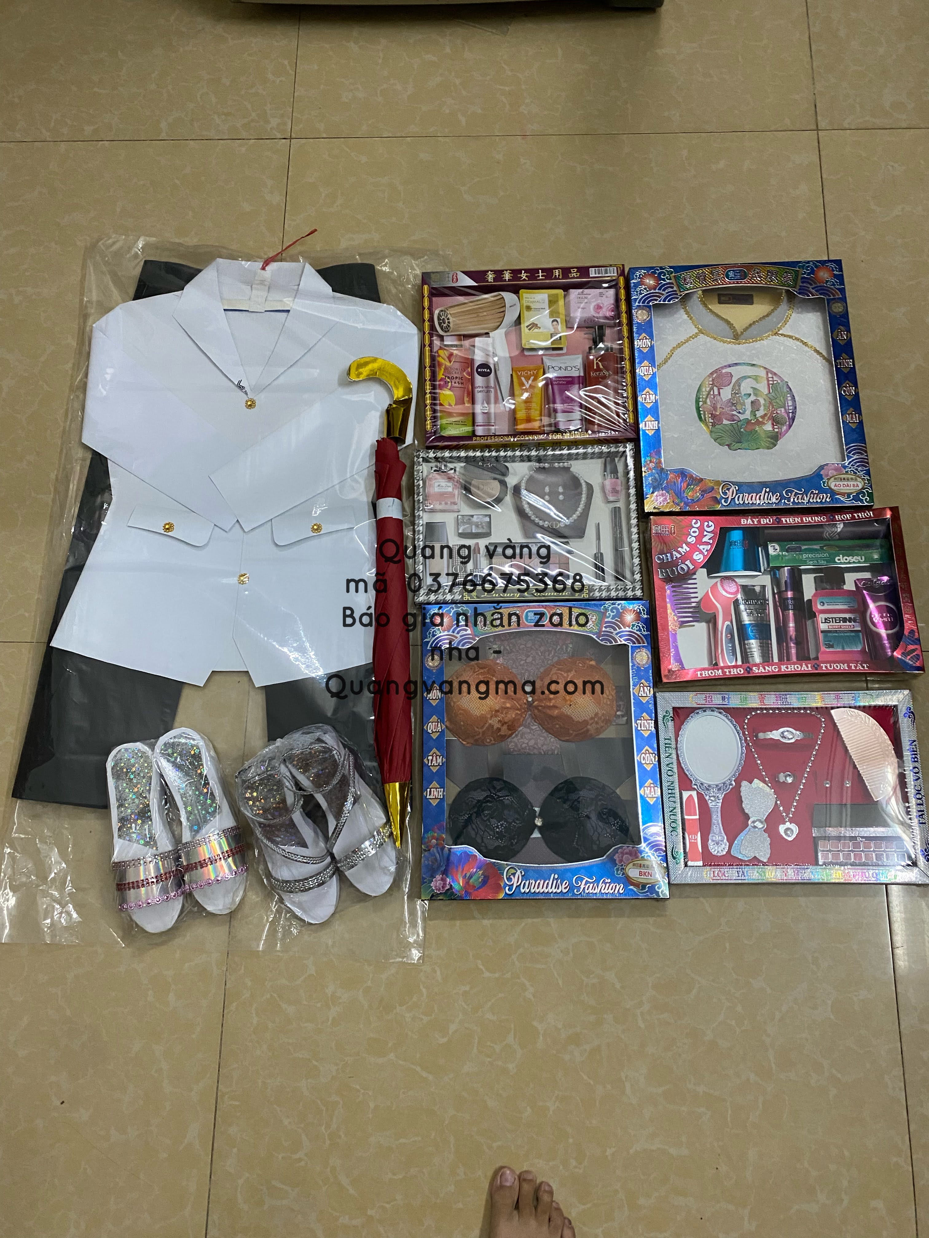 set nữ véc hồng đầy đủ