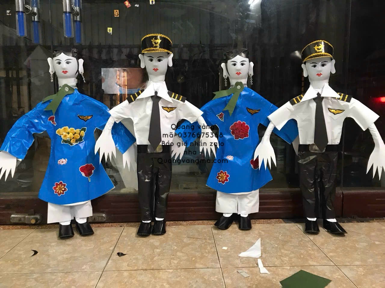 tiếp viên hàng không nam và nữ