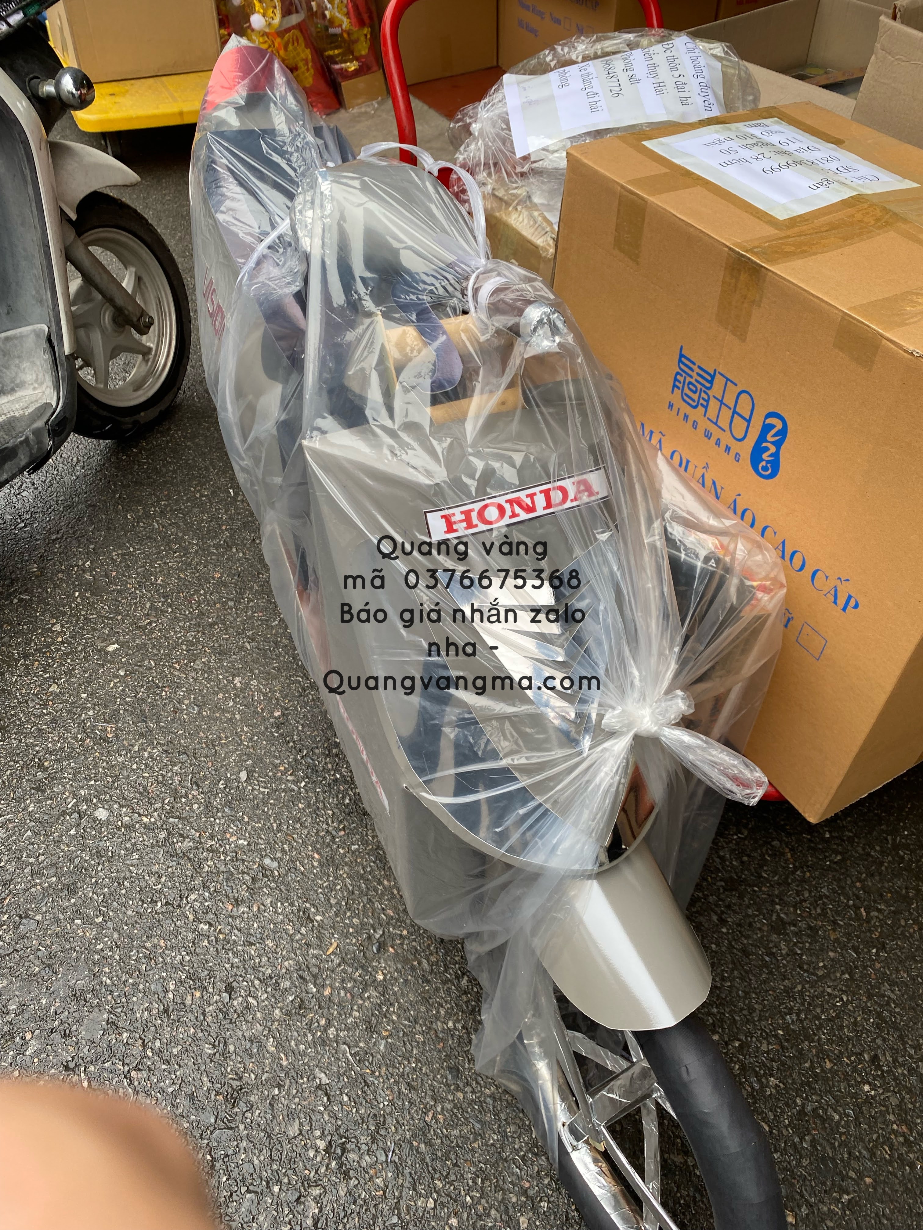 vision honda xám chữ đó