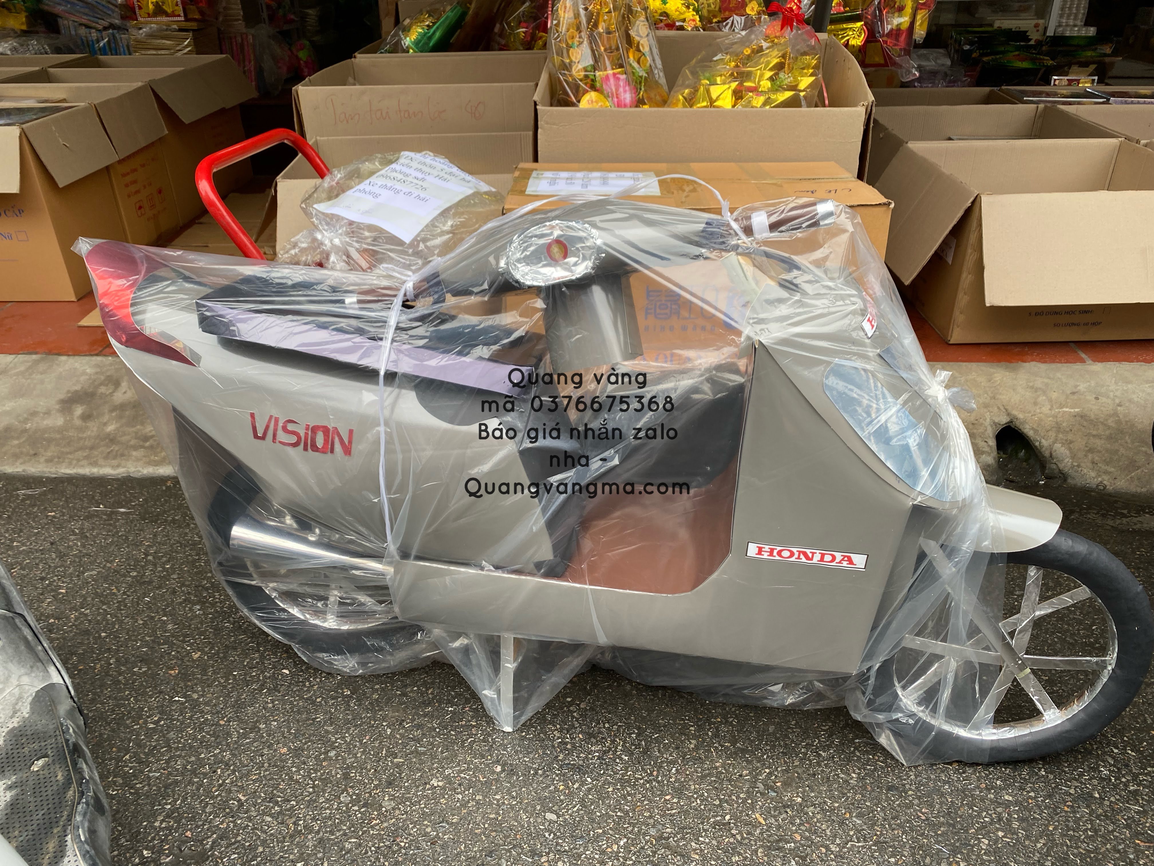 vision honda xám chữ đó