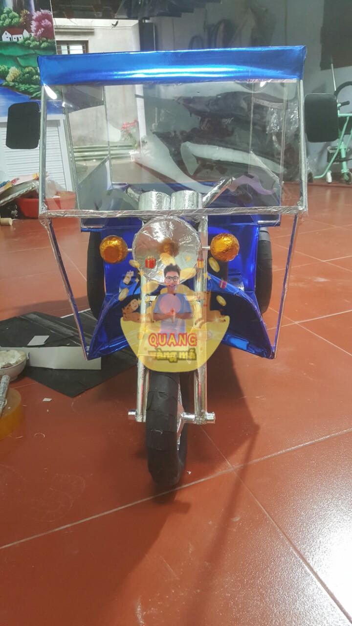 xe ba 3 bánh xanh
