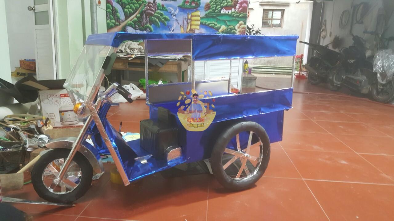 xe ba 3 bánh xanh