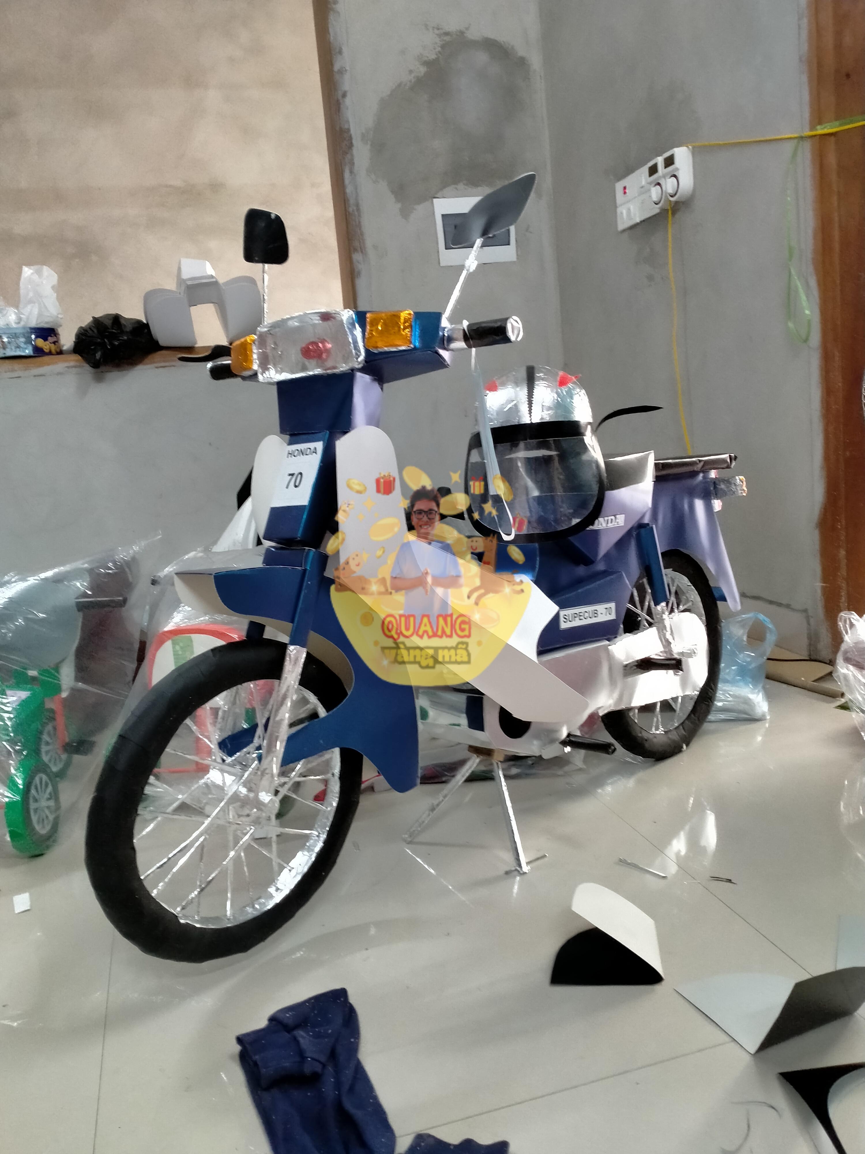 xe cub 70 xanh