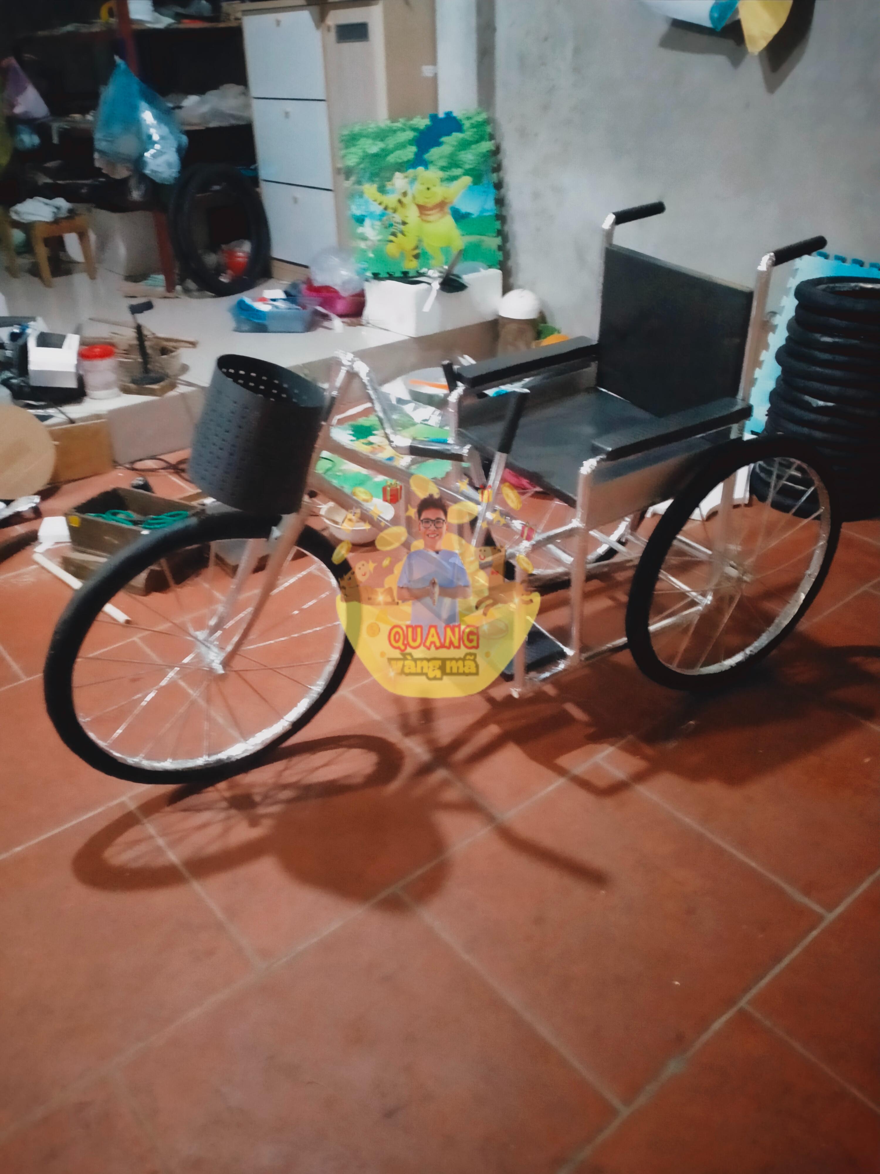 xe đạp 3 bánh có ghế của xe lăn