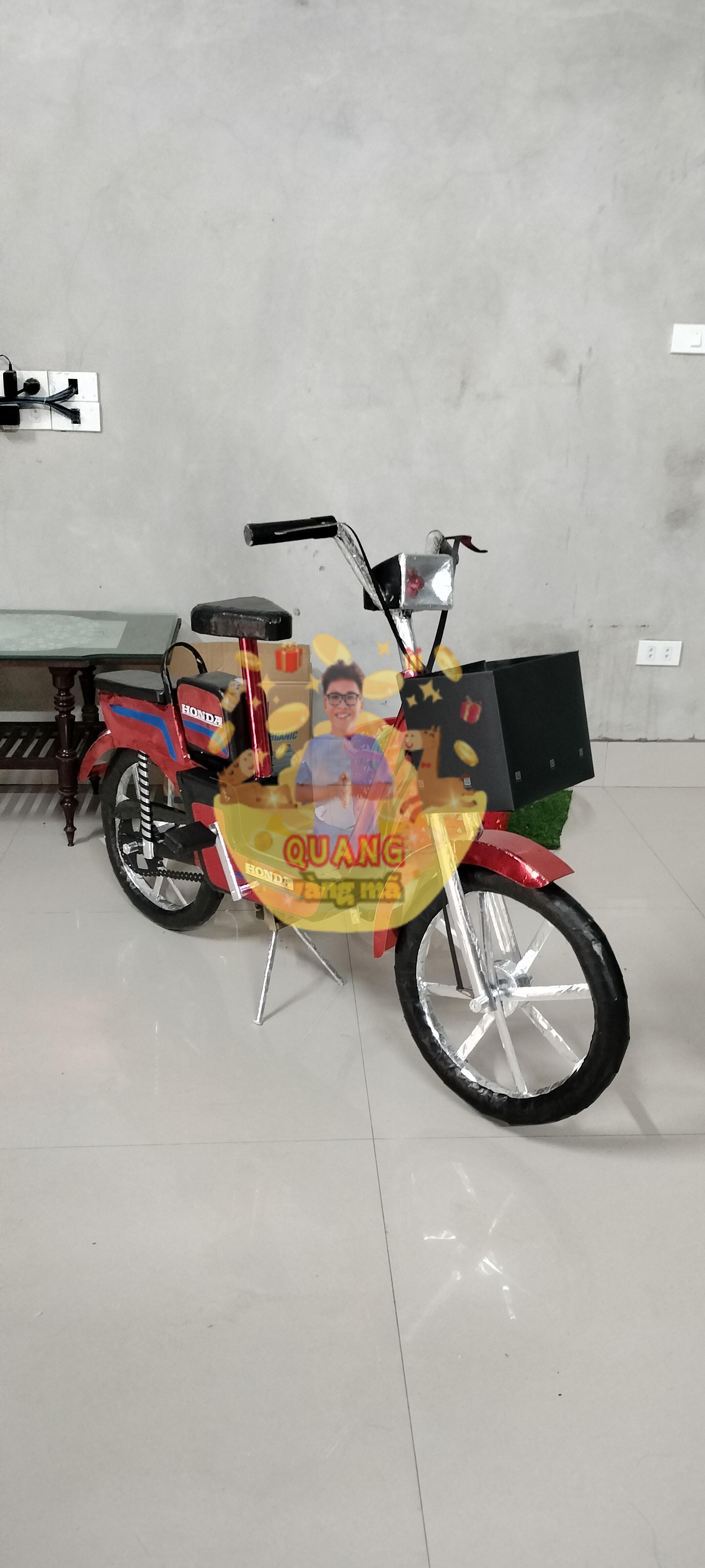 xe đạp điện honda màu đen đỏ
