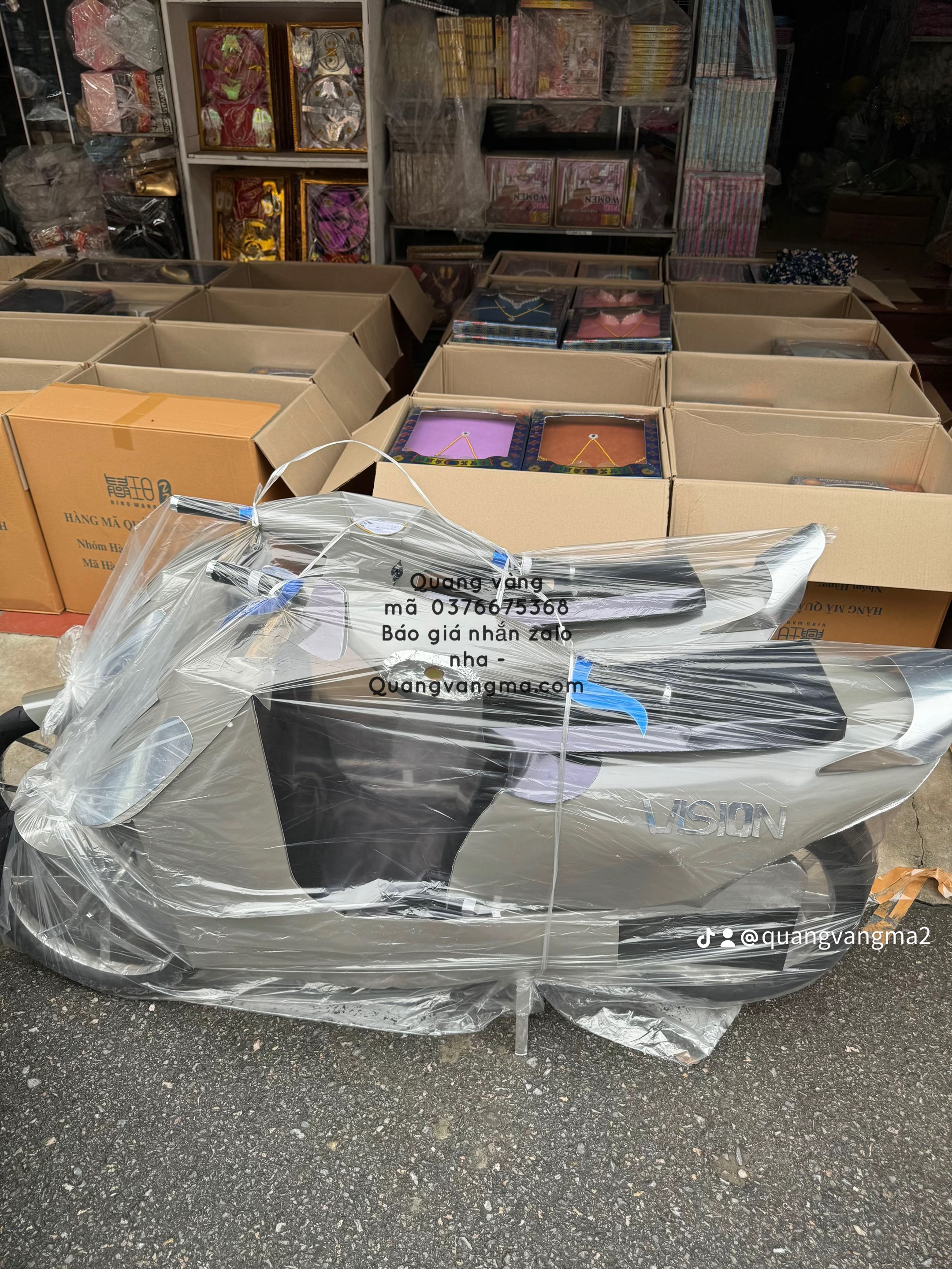 xe máy honda vision xám