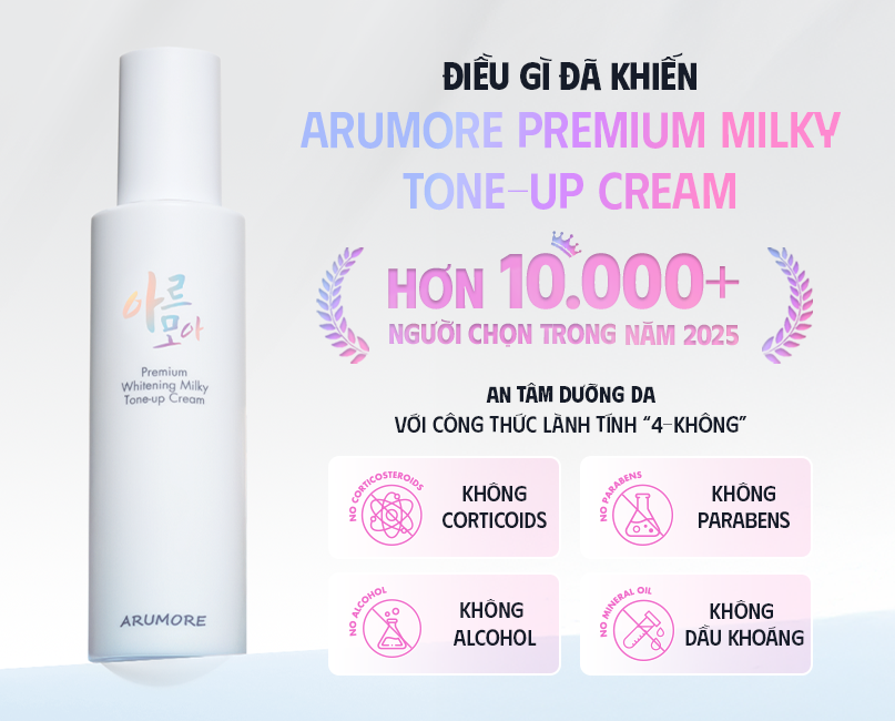 Hơn 10.000 Người Đã Chọn – Kem Ủ Trắng Arumore Có Gì Đặc Biệt?