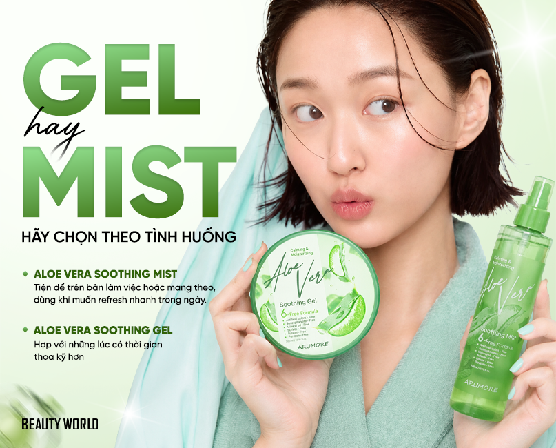 Nên Chọn Soothing Mist Hay Soothing Gel?