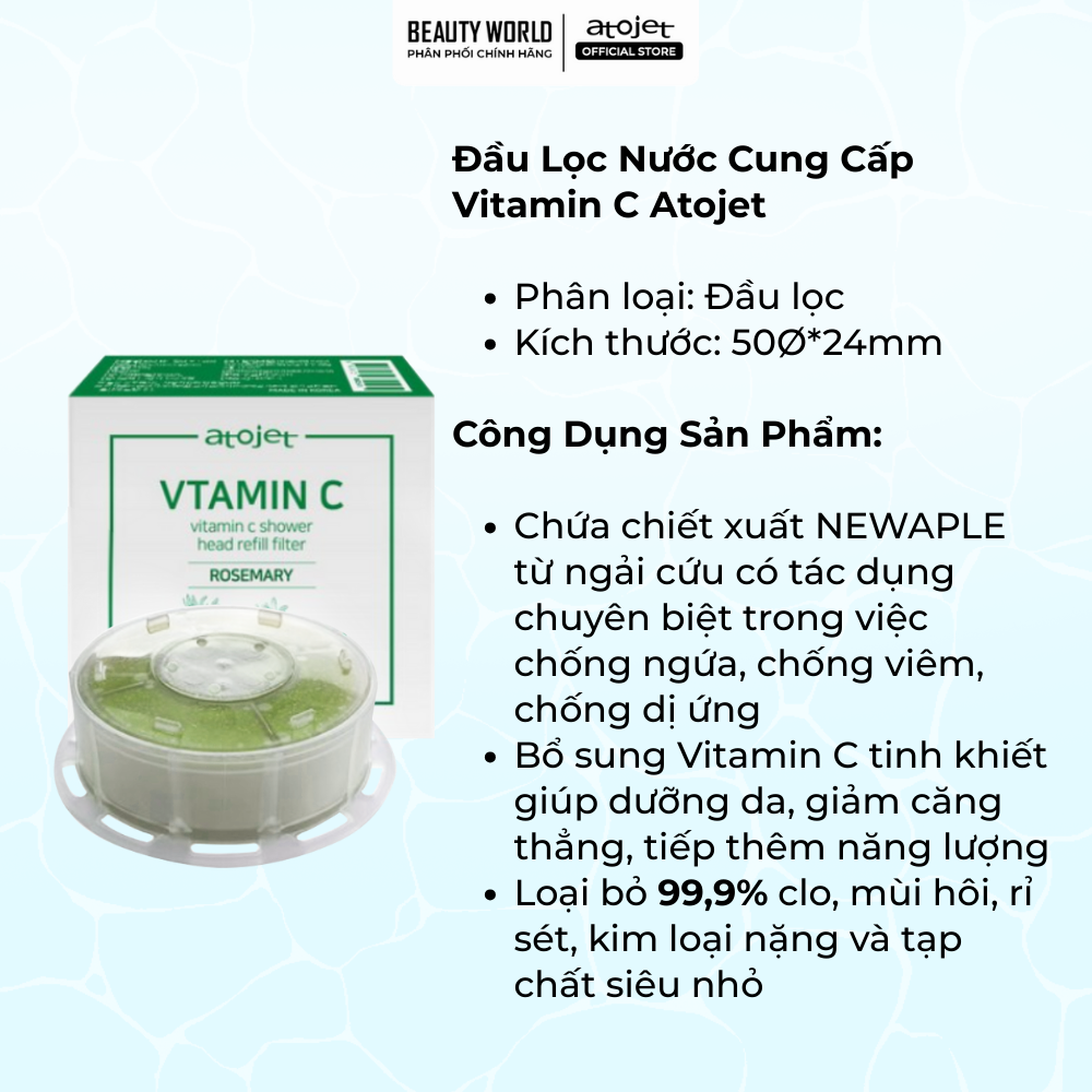 Đầu Lọc Nước Cung Cấp Vitamin C Atojet