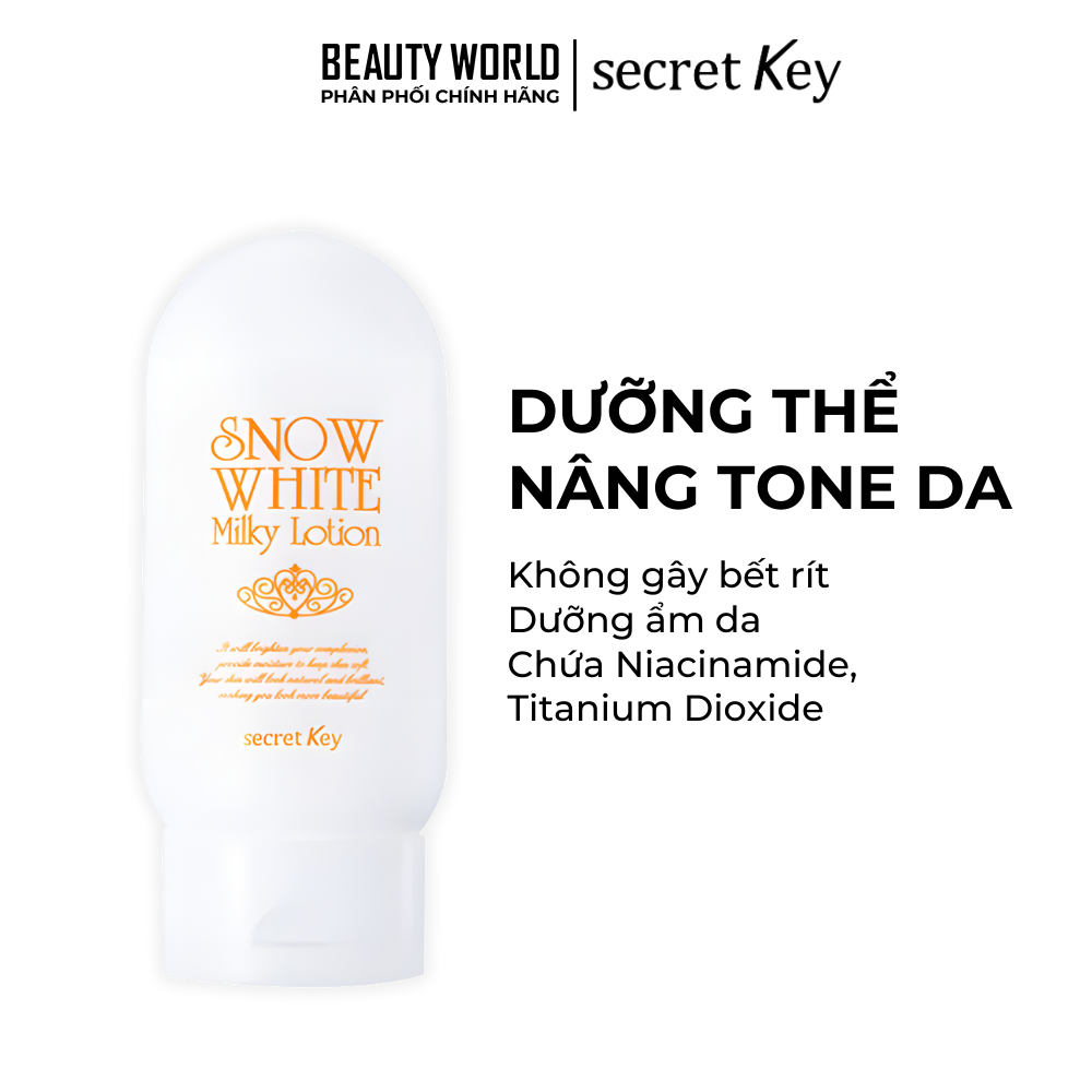 Dưỡng Thể Snow White Sữa Dưỡng Thể Trắng Da Secret Key Milky Lotion (120g)
