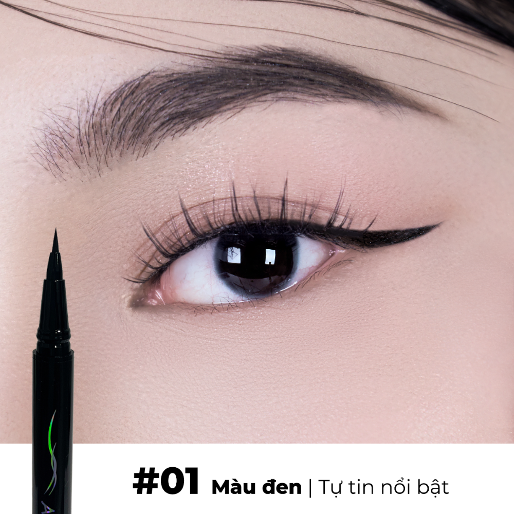 Bút Kẻ Mắt Nước Arumcolor Waterproof Slim Liquid Eyeliner 0.6g