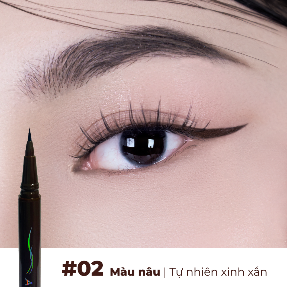 Bút Kẻ Mắt Nước Arumcolor Waterproof Slim Liquid Eyeliner 0.6g