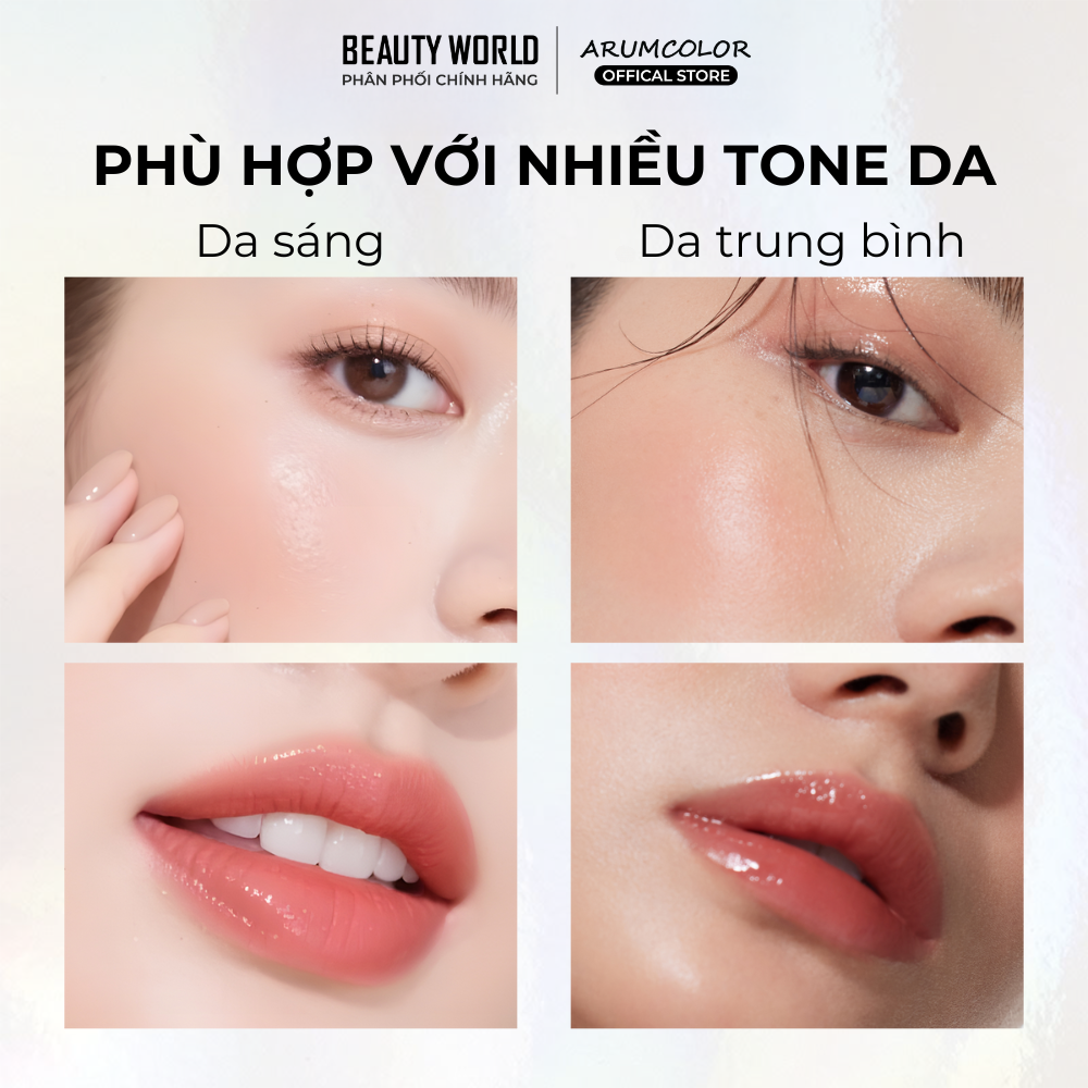 Son & Má Hồng Dạng Kem Balm Dưỡng Đa Năng Arumcolor Smooth Tint Color Balm 4g