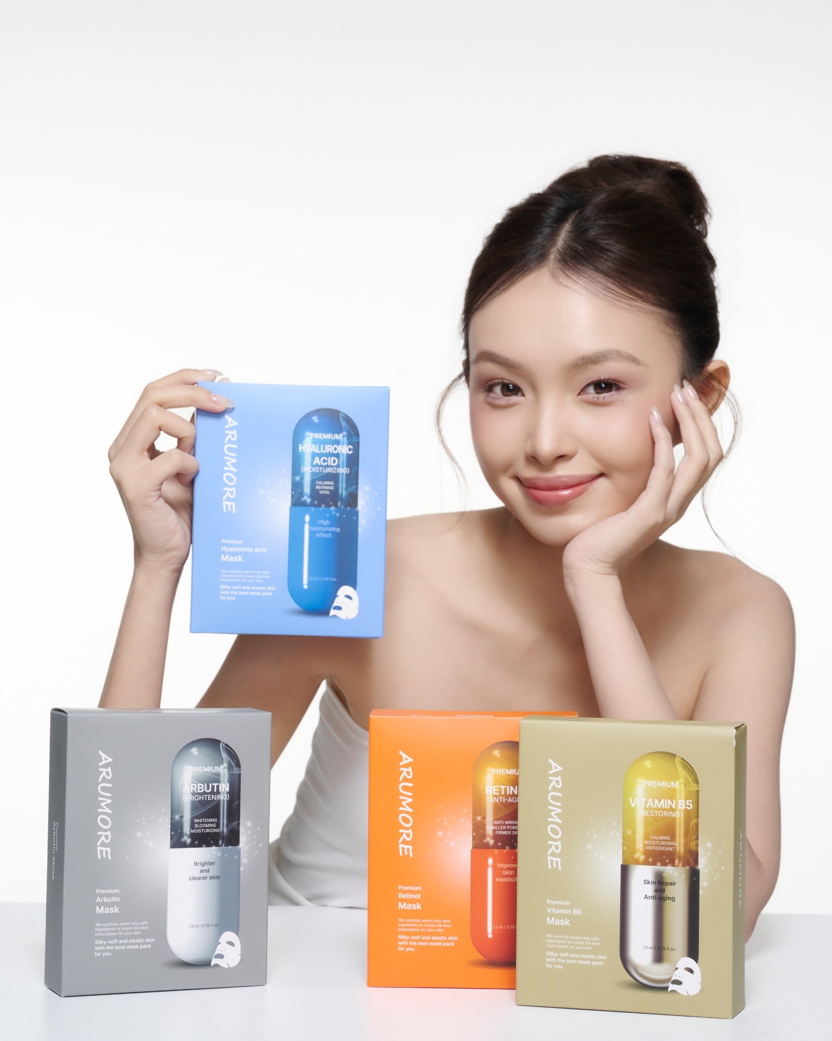Mặt Nạ Arumore Arbutin Mask Dưỡng Sáng, Đều Màu Da 23ml