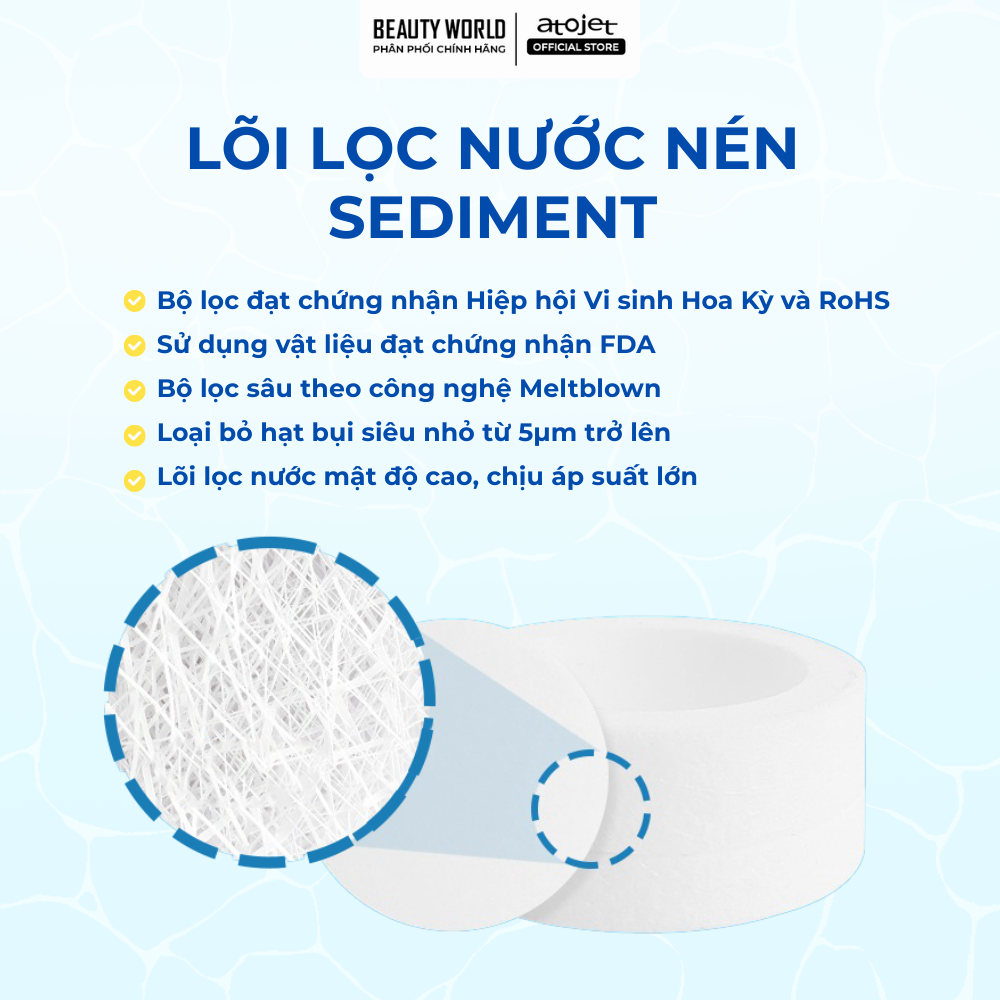 Bộ Đầu Lọc ACF Thay Thế Dành Cho Vòi Nhà Bếp Atojet AJ-8510